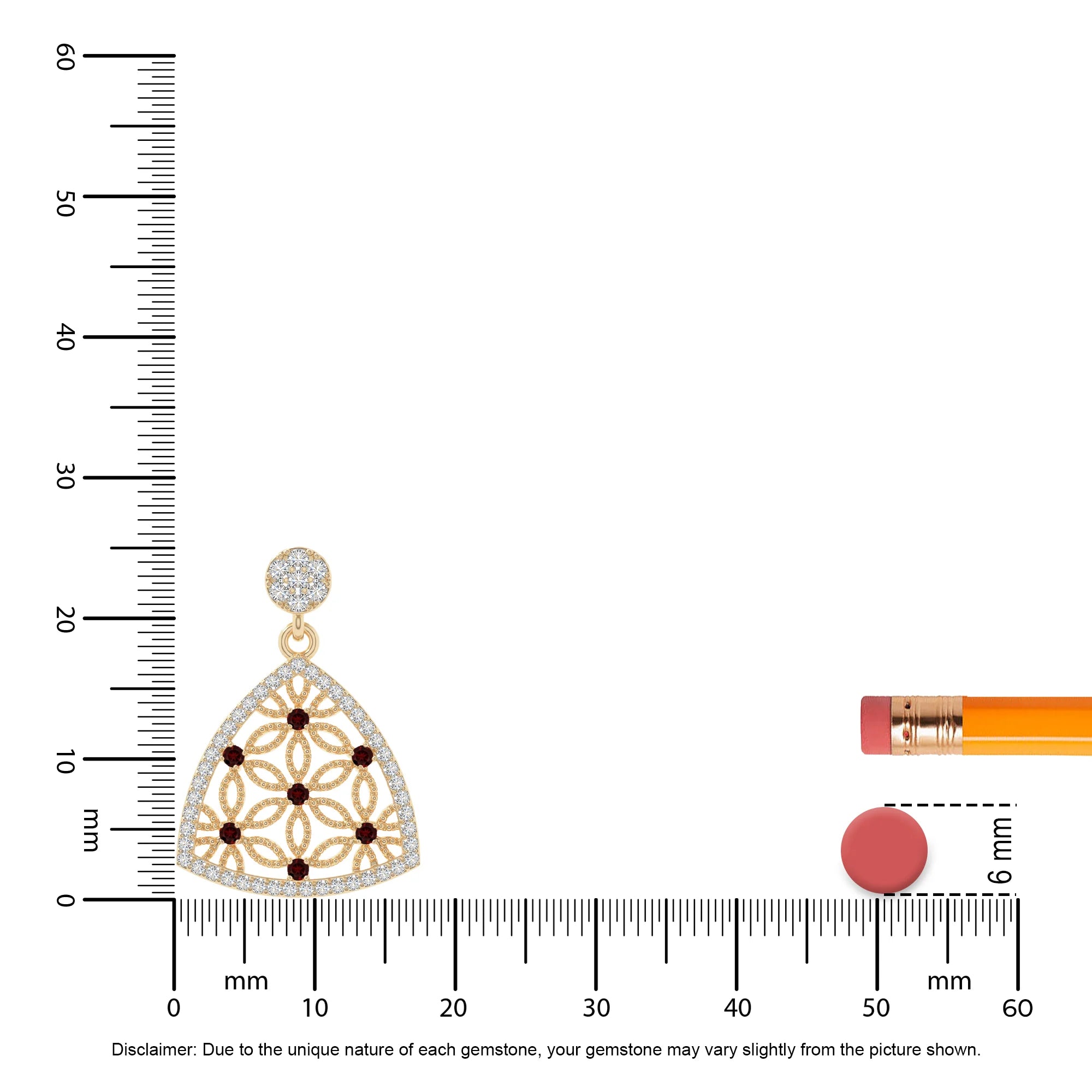 natural garnet infinity love knot necklaces in yellow gold vermeil 