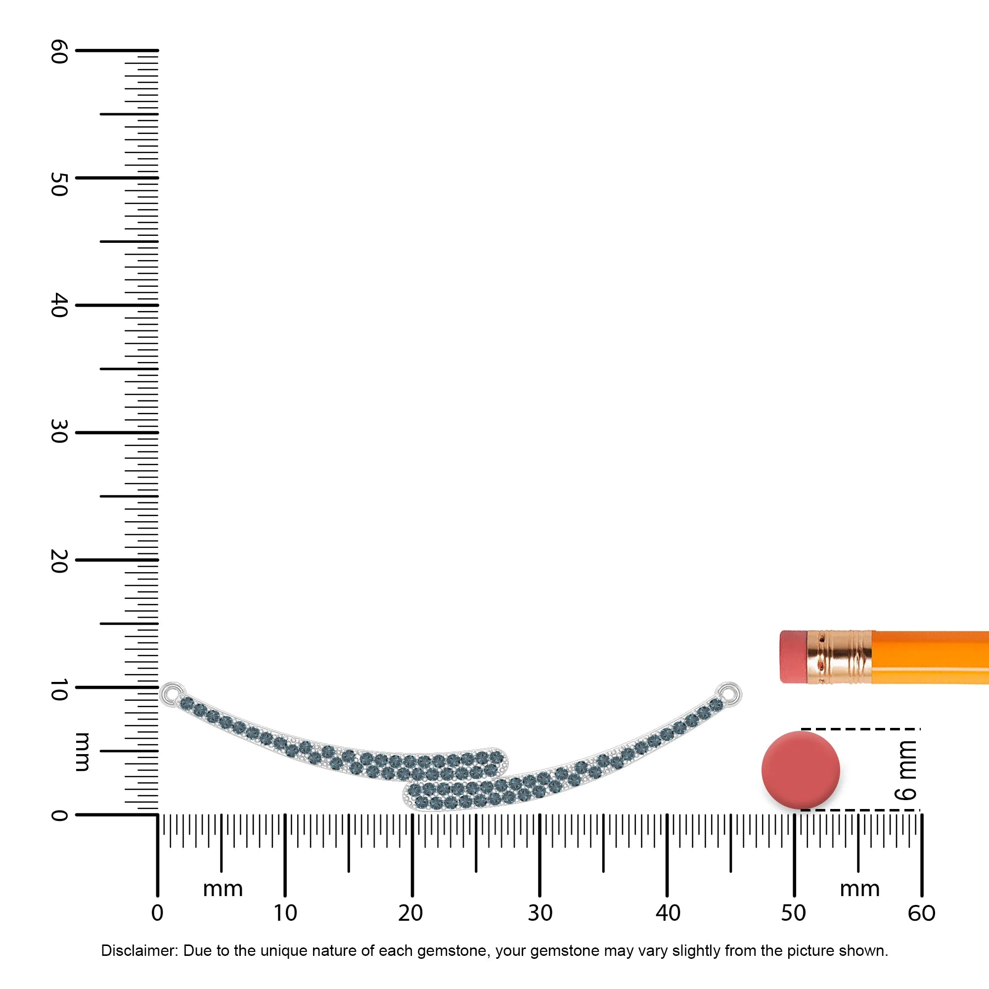 natural london-blue-topaz bypass curved bar necklaces in sterling silver 
