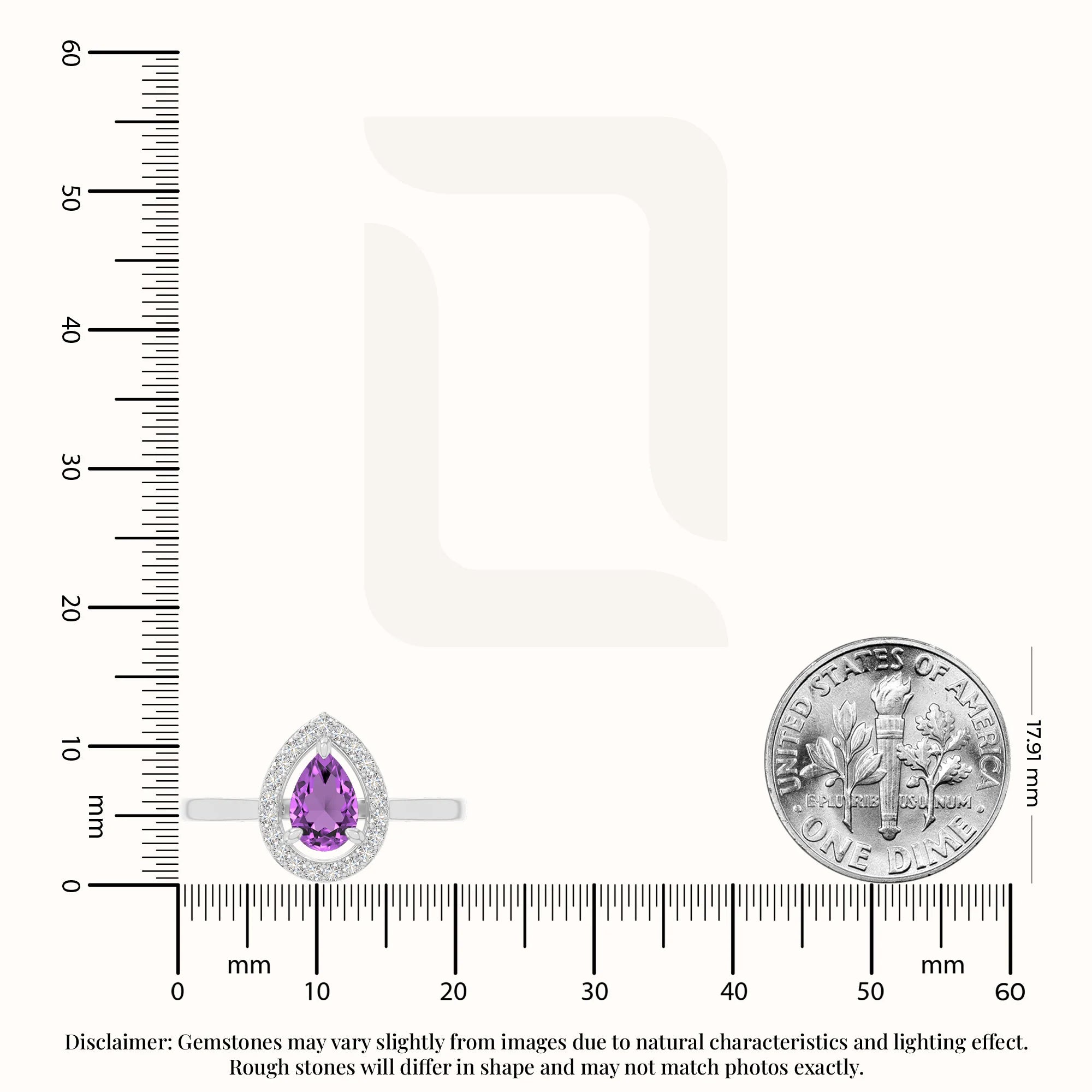 natural amethyst solitaire halo engagement rings in sterling silver 