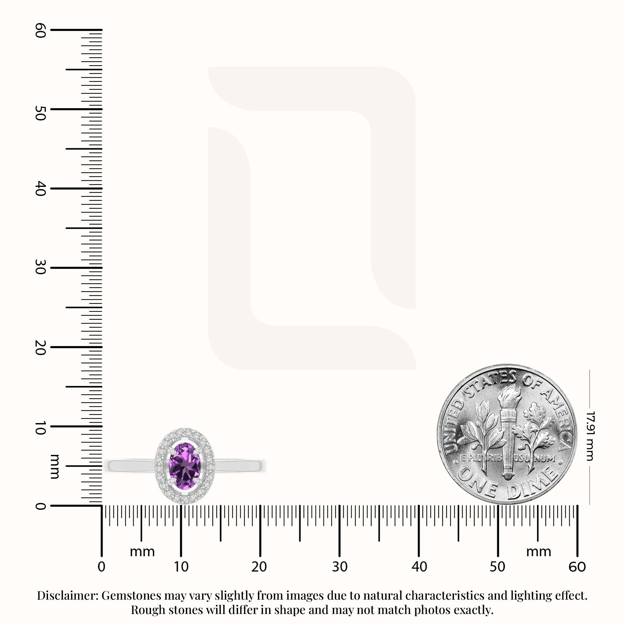 natural amethyst solitaire halo engagement rings in sterling silver 