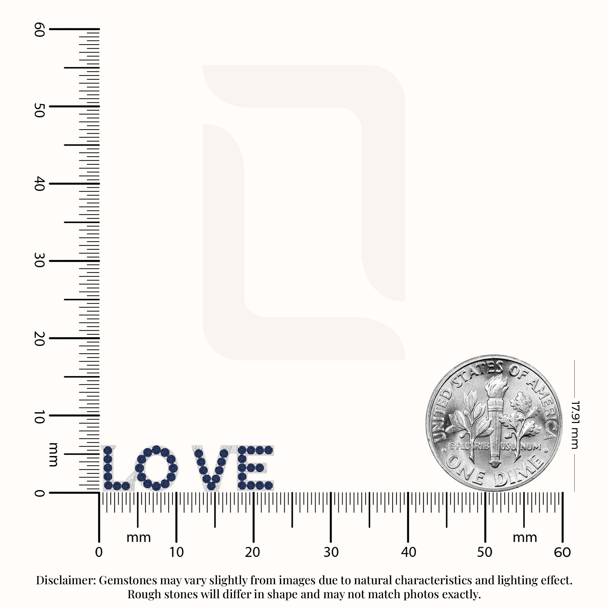 natural blue-sapphire love stud earrings in sterling silver 