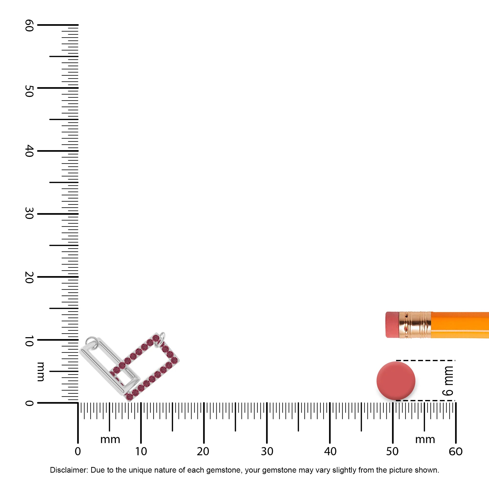 natural ruby interlock necklaces in sterling silver 