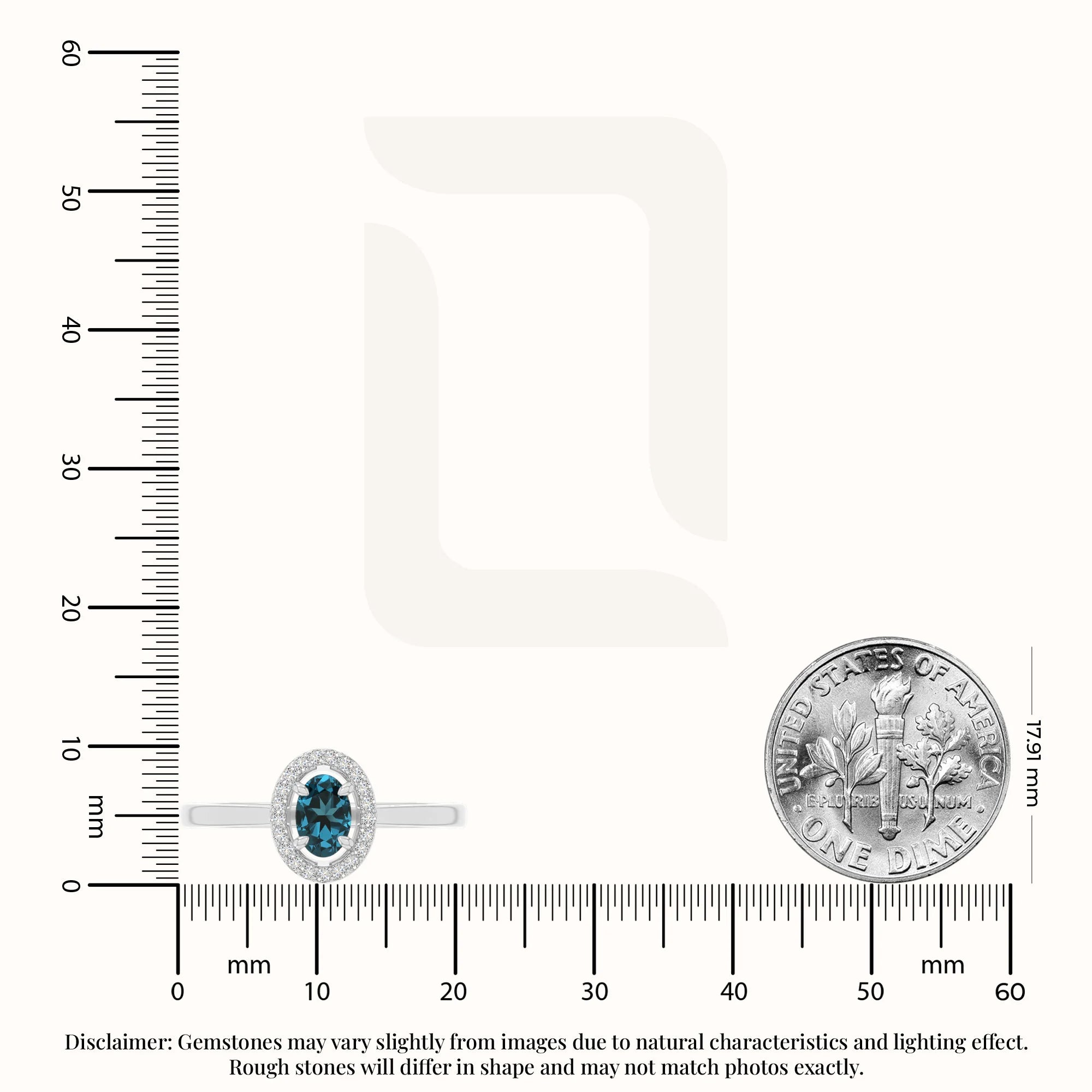 natural london blue topaz solitaire halo engagement rings in sterling silver 