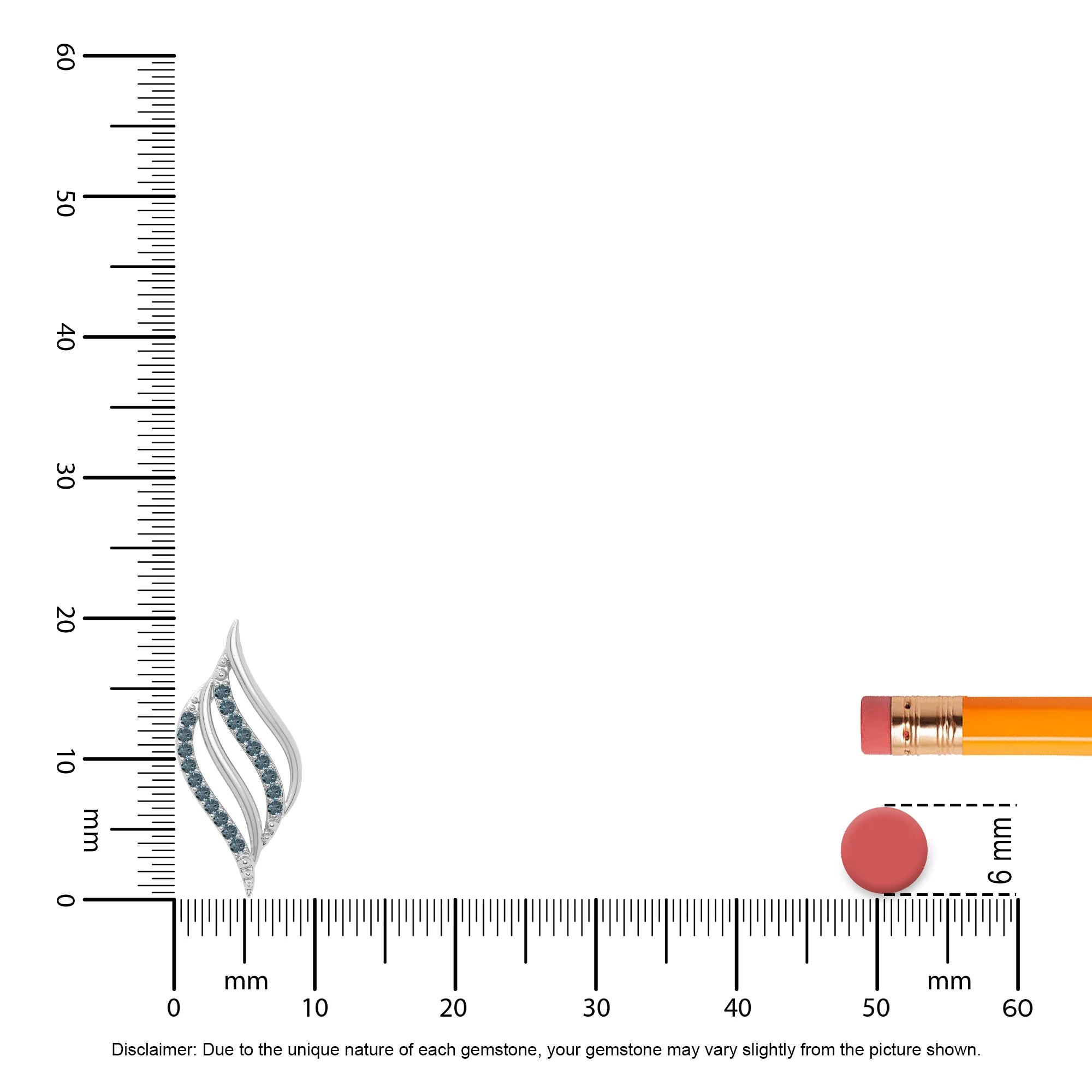 natural london-blue-topaz flame necklaces in sterling silver 