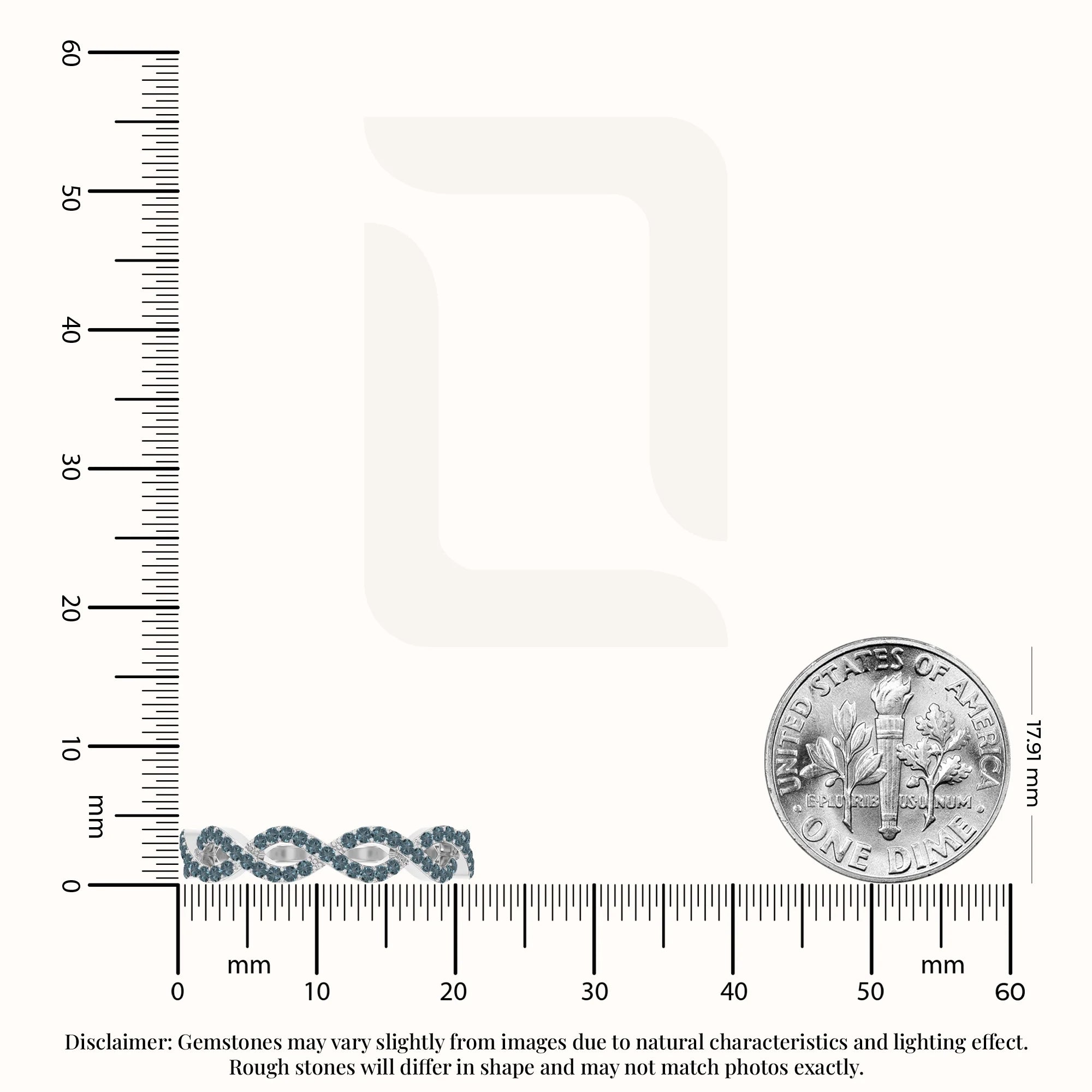 natural london blue topaz twisted wedding band rings in sterling silver 