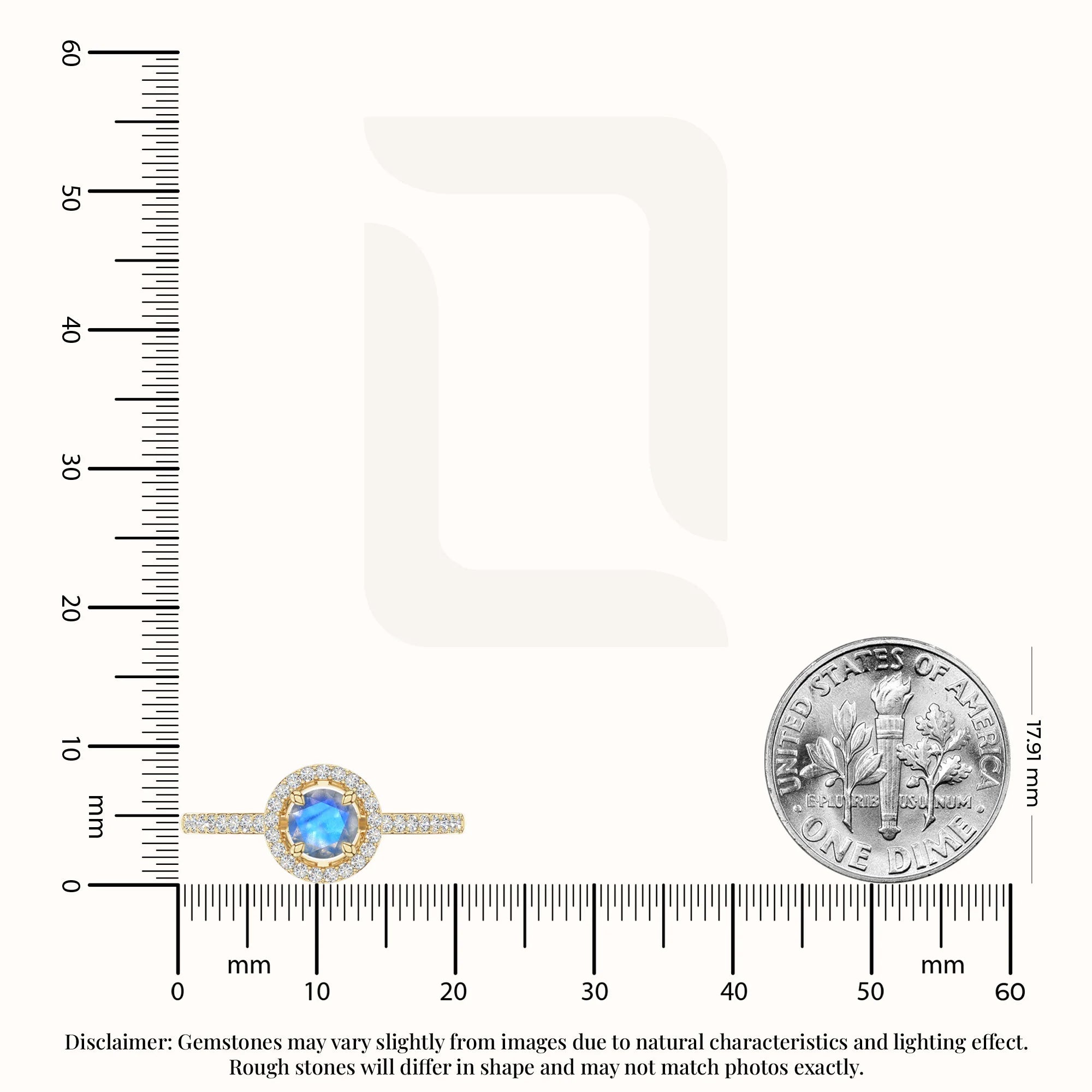 natural labradorite solitaire halo engagement rings in yellow gold vermeil