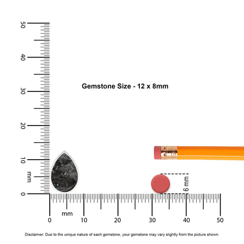 natural shungite pear shape pendant necklace