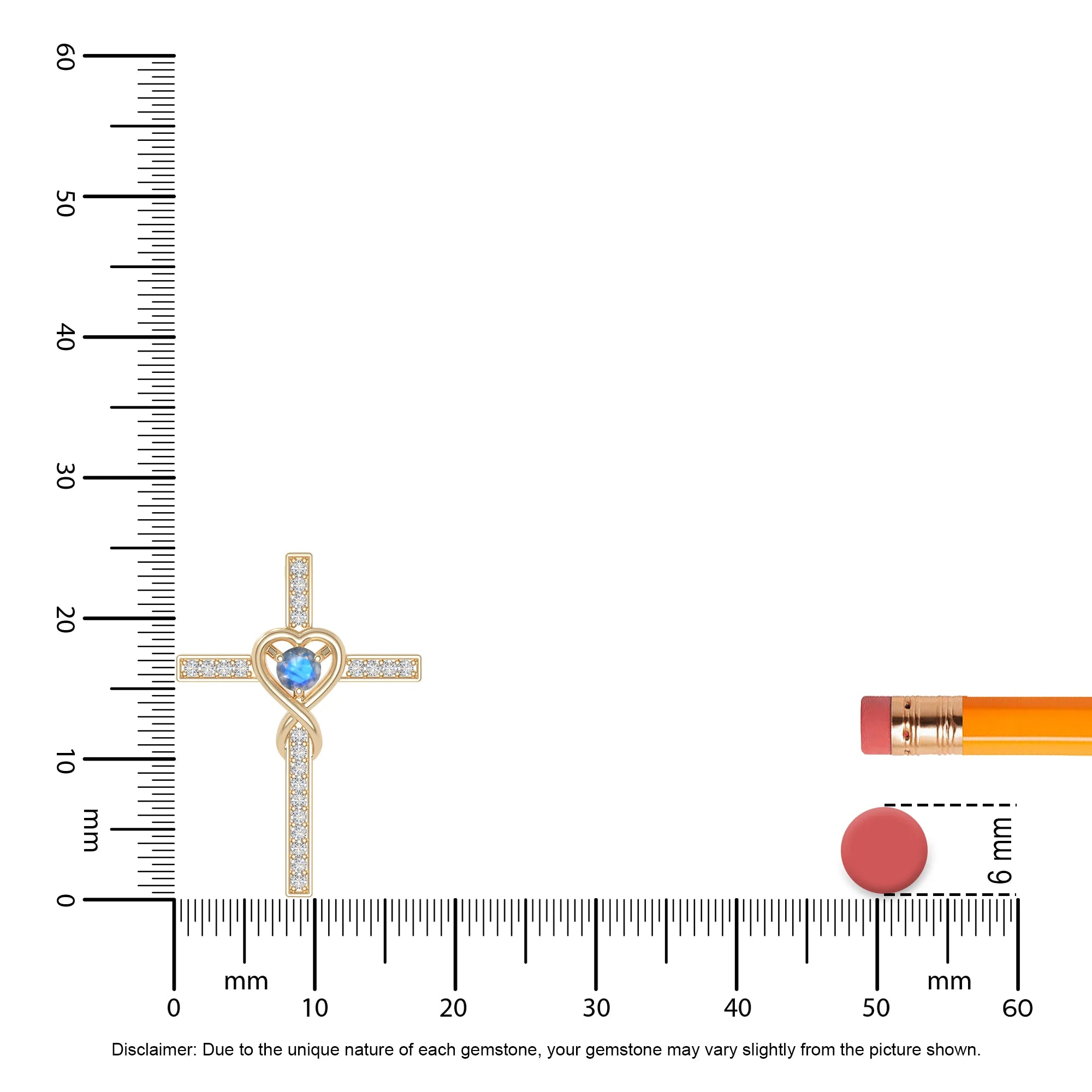 natural labradorite infinity cross necklaces in yellow gold vermeil 