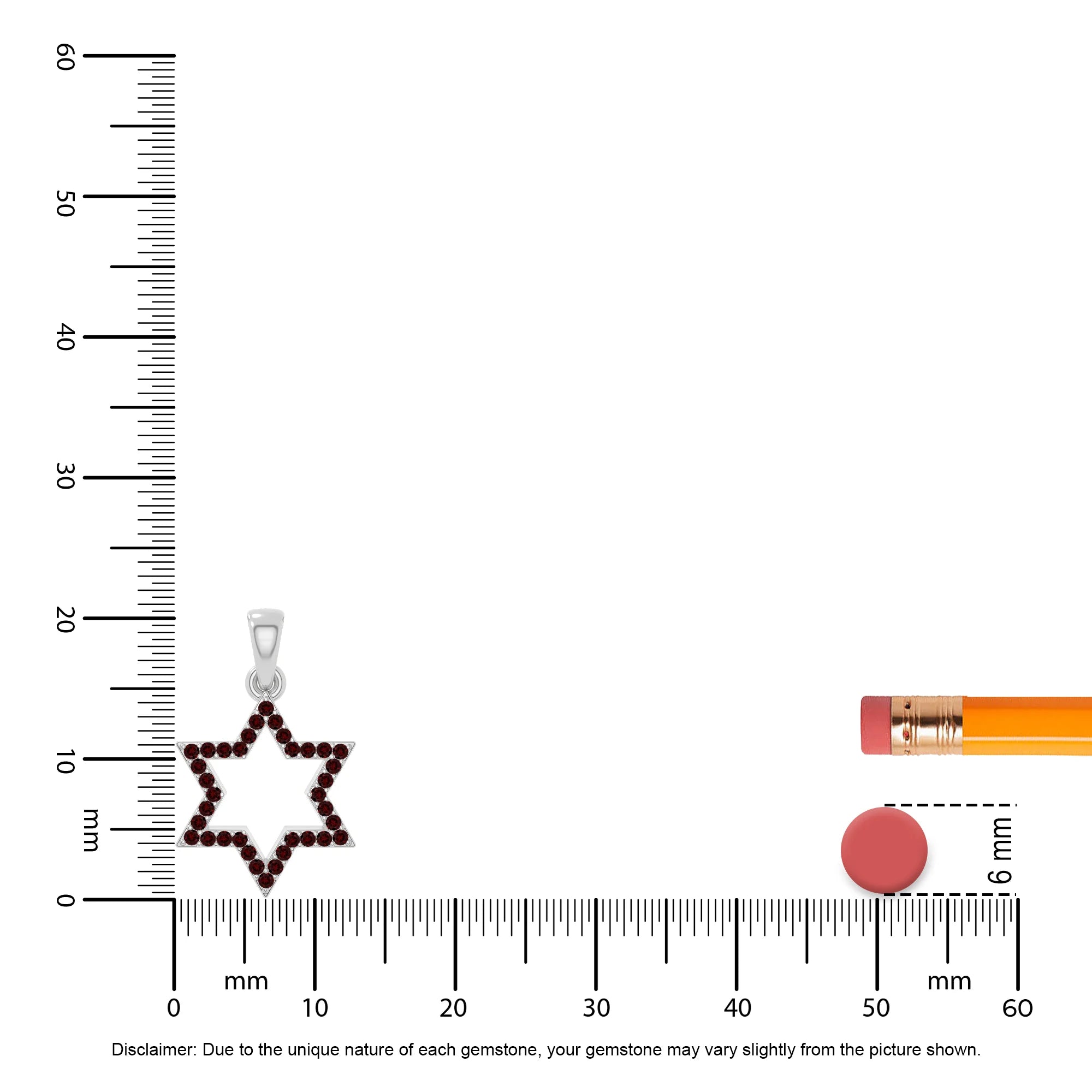 natural garnet star of david necklaces in sterling silver 