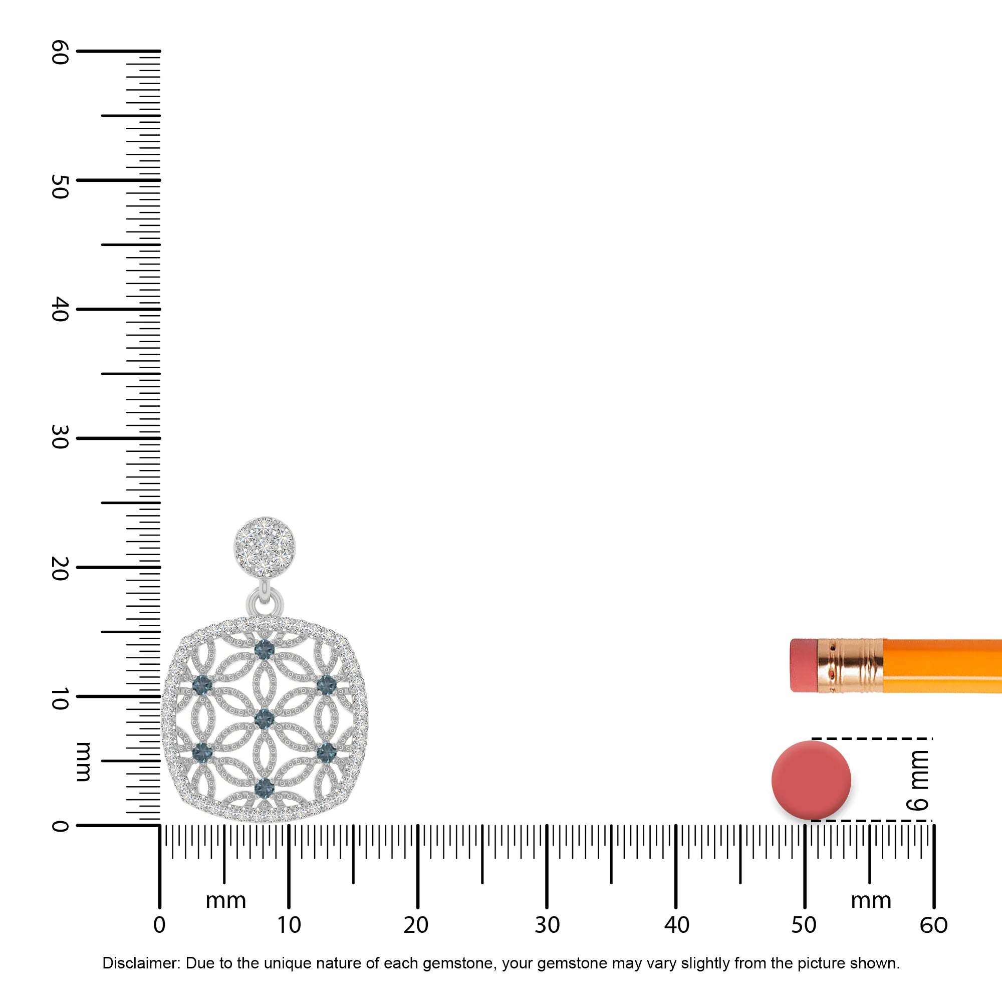 natural london-blue-topaz infinity love knot necklaces in sterling silver 
