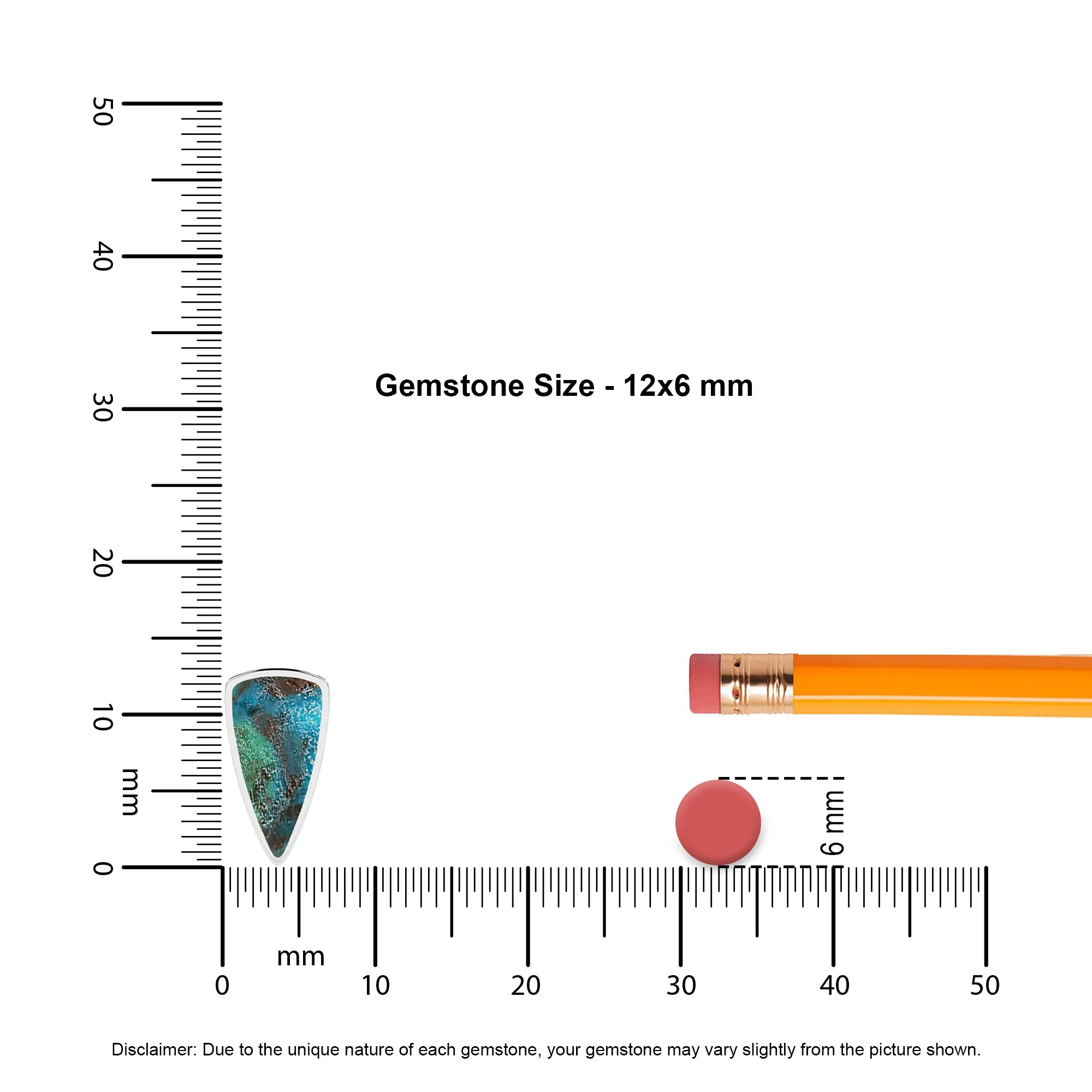 natural chrysocolla bullet shape pendant necklace