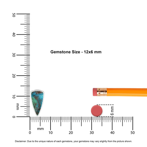 natural chrysocolla bullet shape pendant necklace