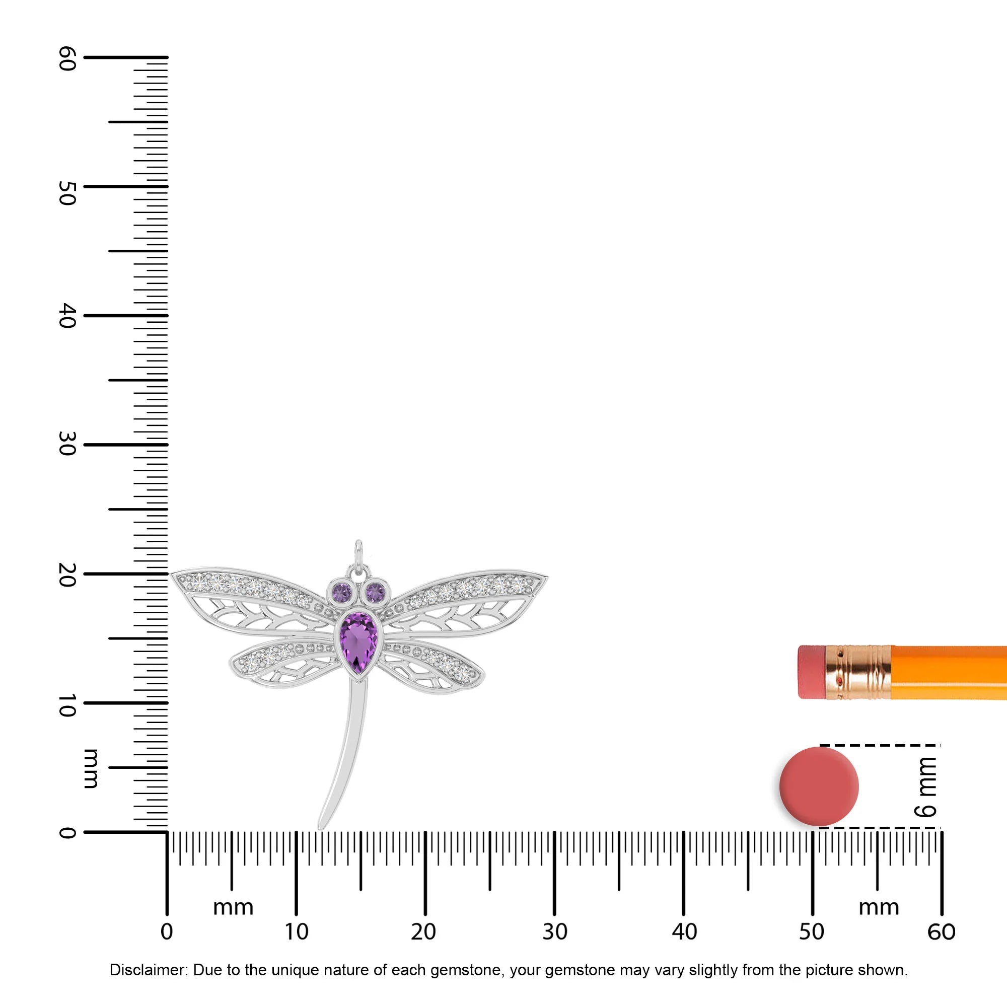 natural amethyst dragonfly necklaces in sterling silver 