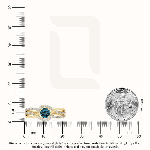 natural london blue topaz solitaire engagement rings in yellow gold vermeil