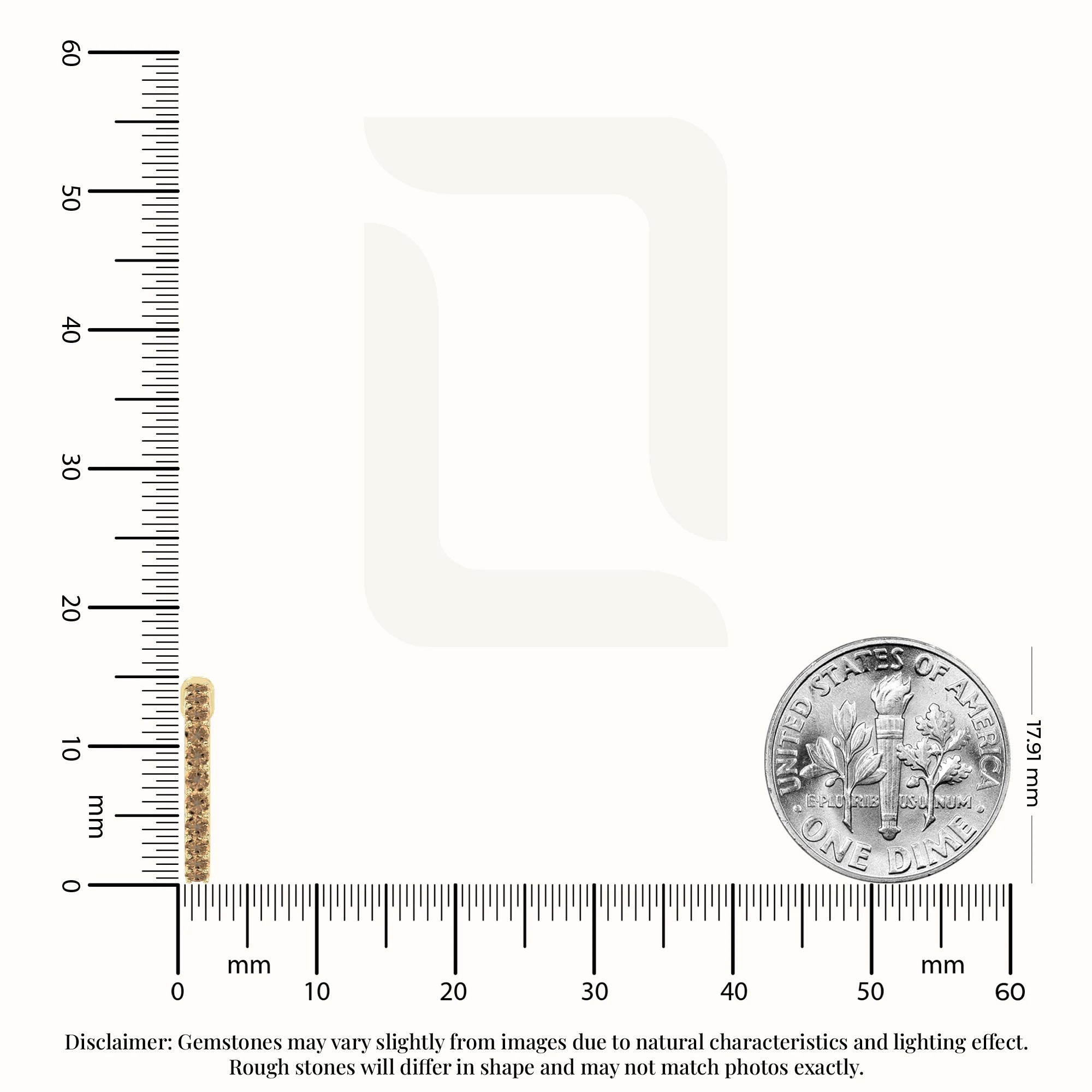natural citrine hoop earrings in yellow gold vermeil 