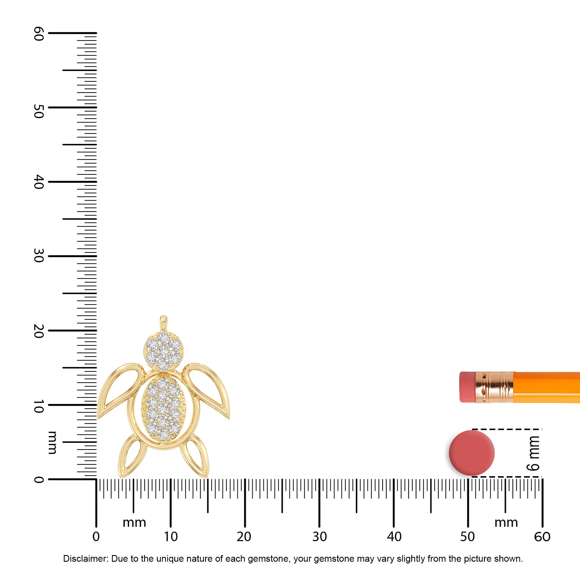 moissanite turtle necklaces in yellow gold vermeil 