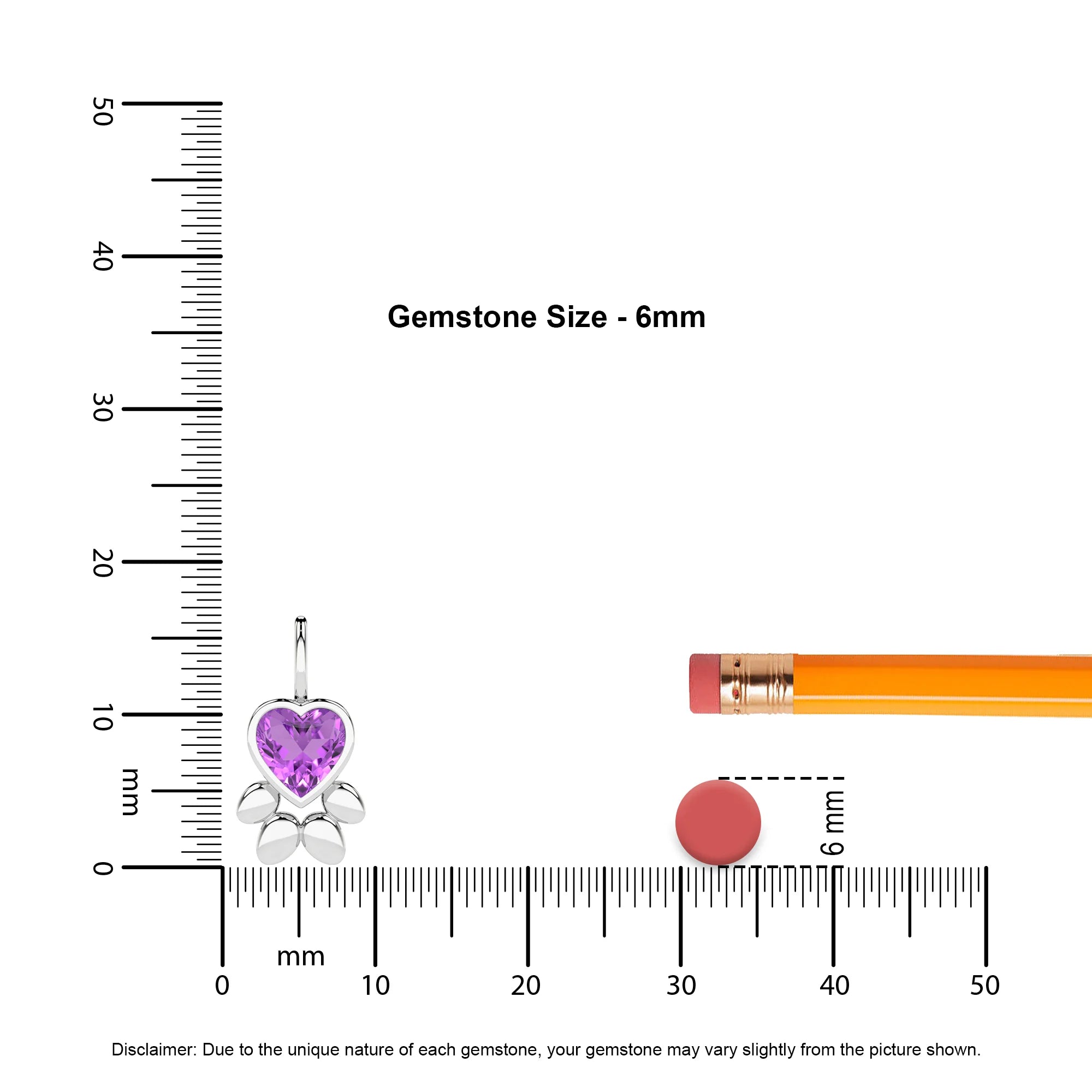 natural amethyst paw shape pendant necklace