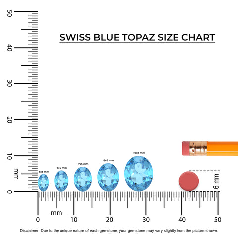 natural swiss blue topaz oval double halo earrings with moissanite 