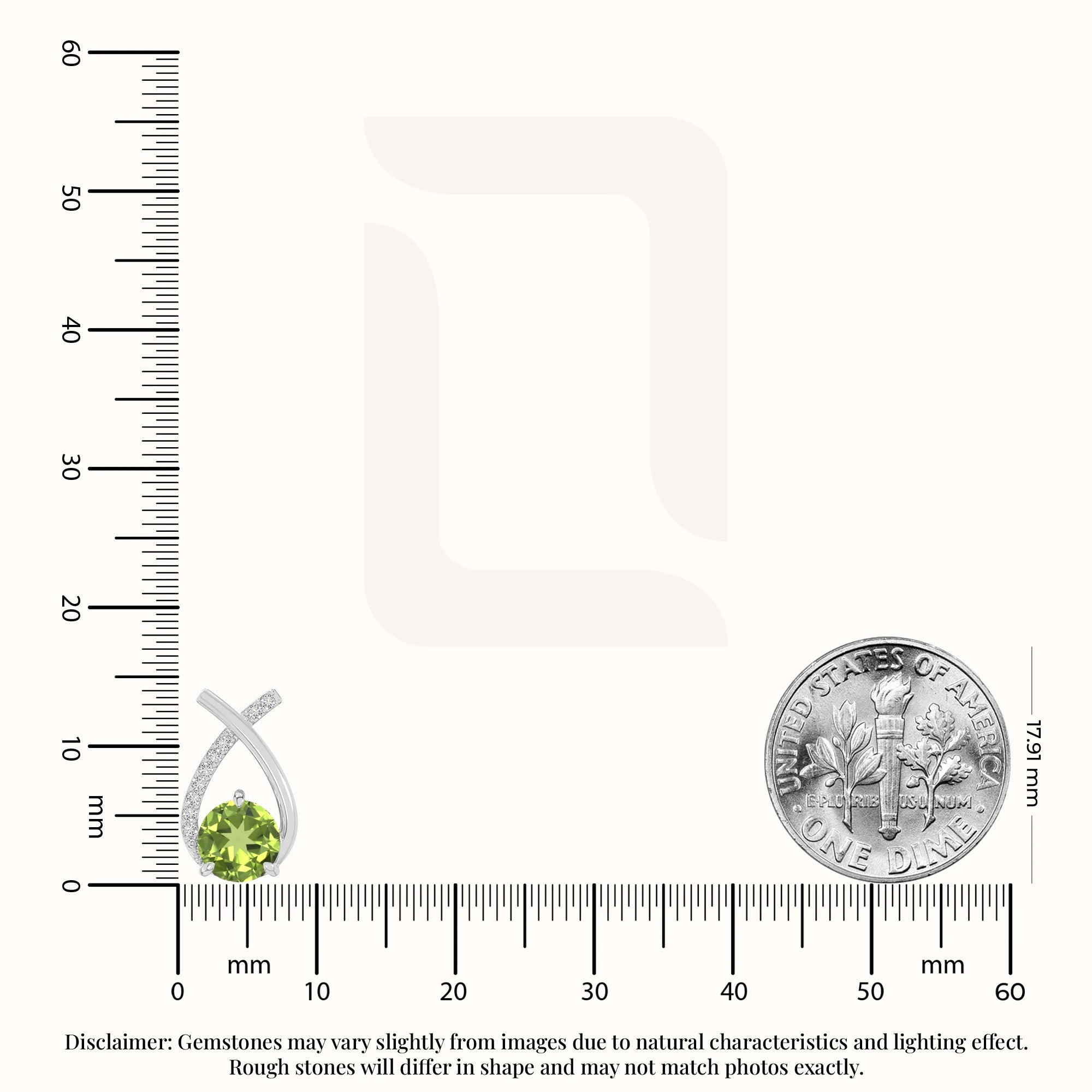 natural peridot fishtail stud earrings in sterling silver 