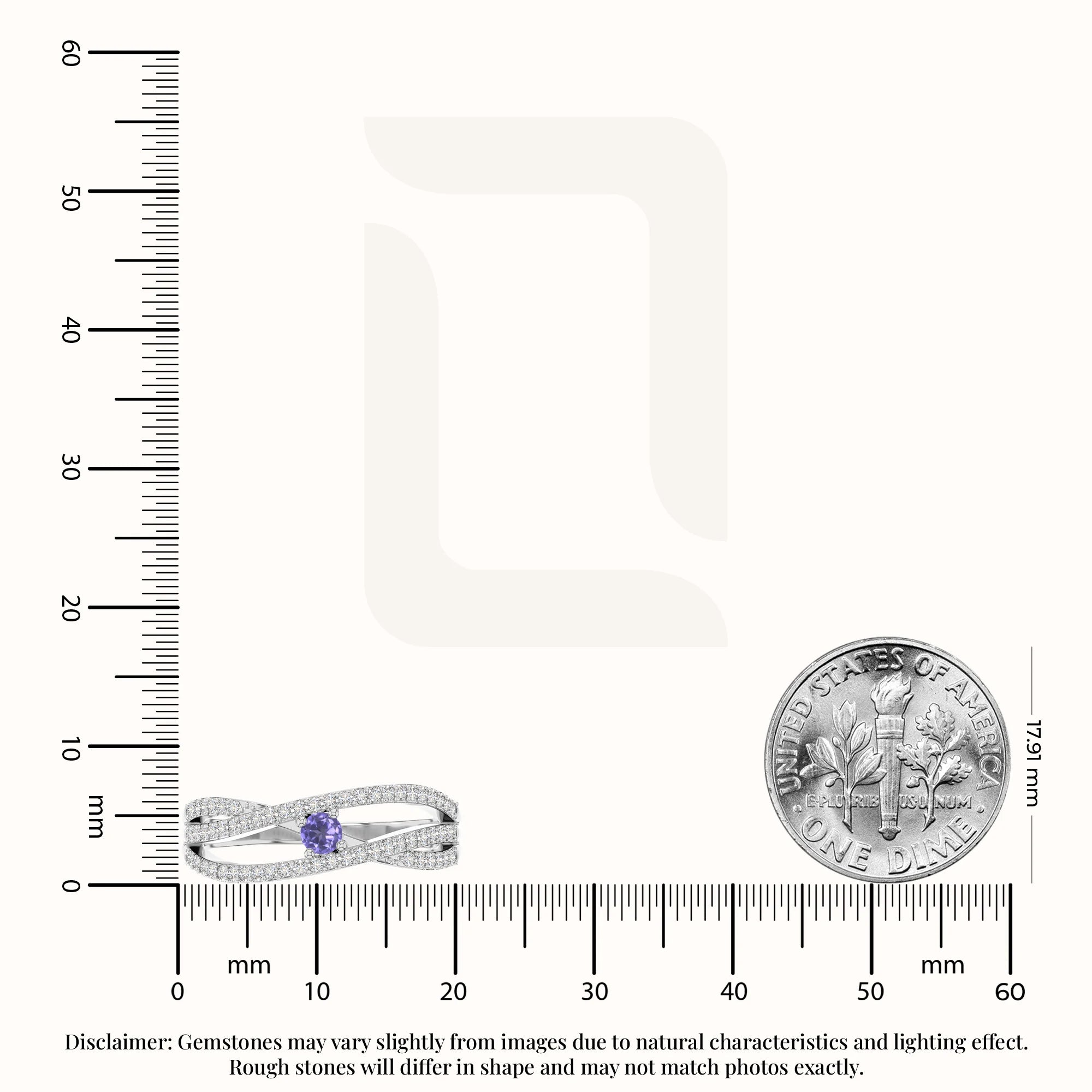 natural tanzanite promise rings in sterling silver 