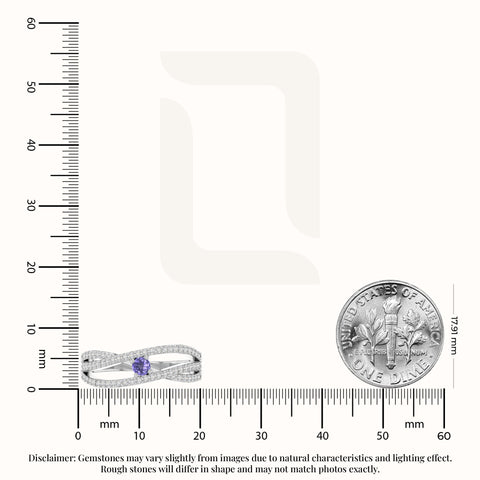 natural tanzanite promise rings in sterling silver 