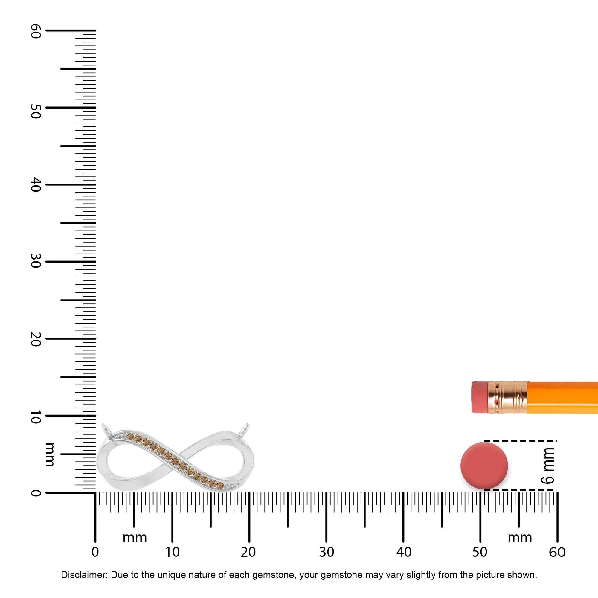 natural citrine infinity necklaces in sterling silver 