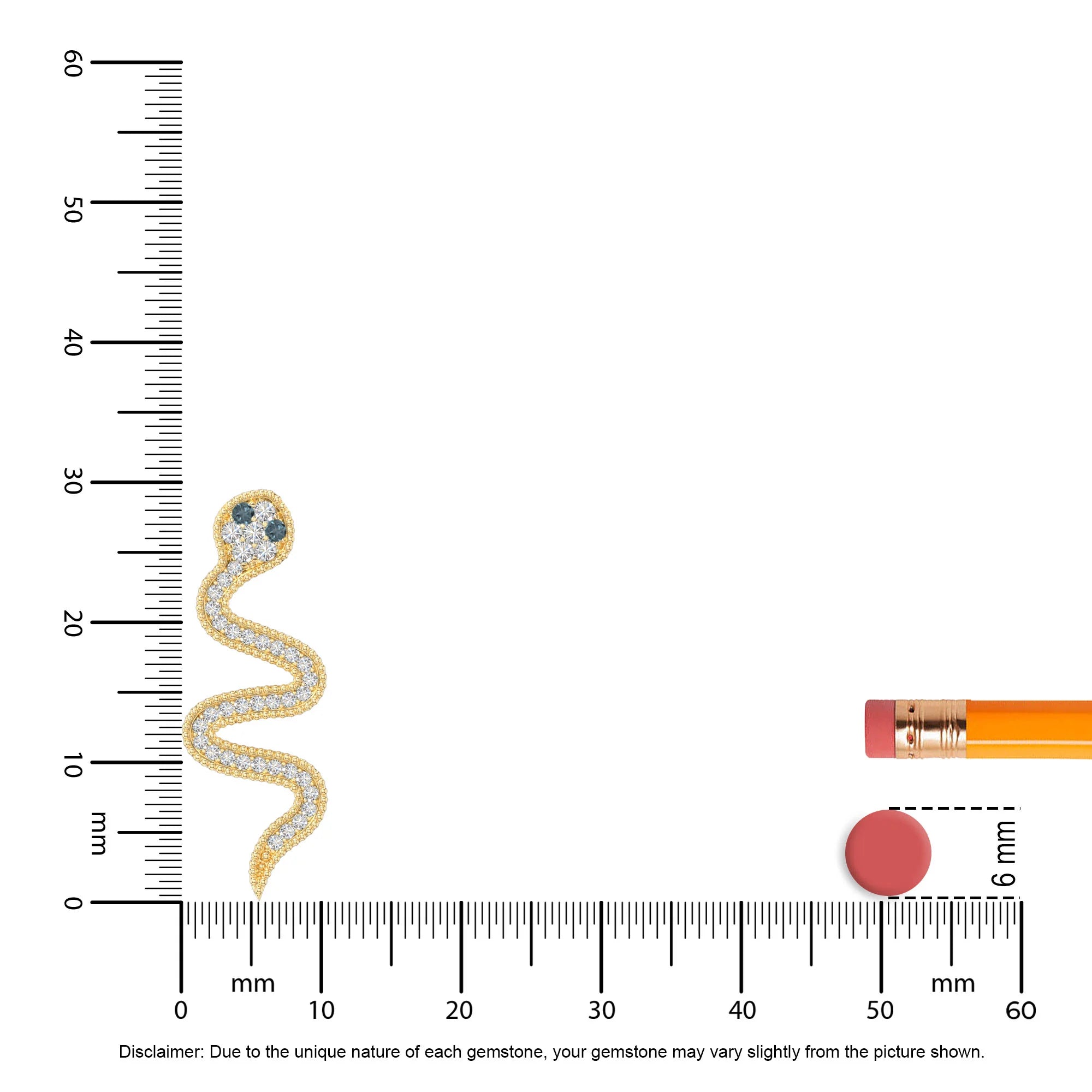 natural london-blue-topaz snake necklaces in yellow gold vermeil 