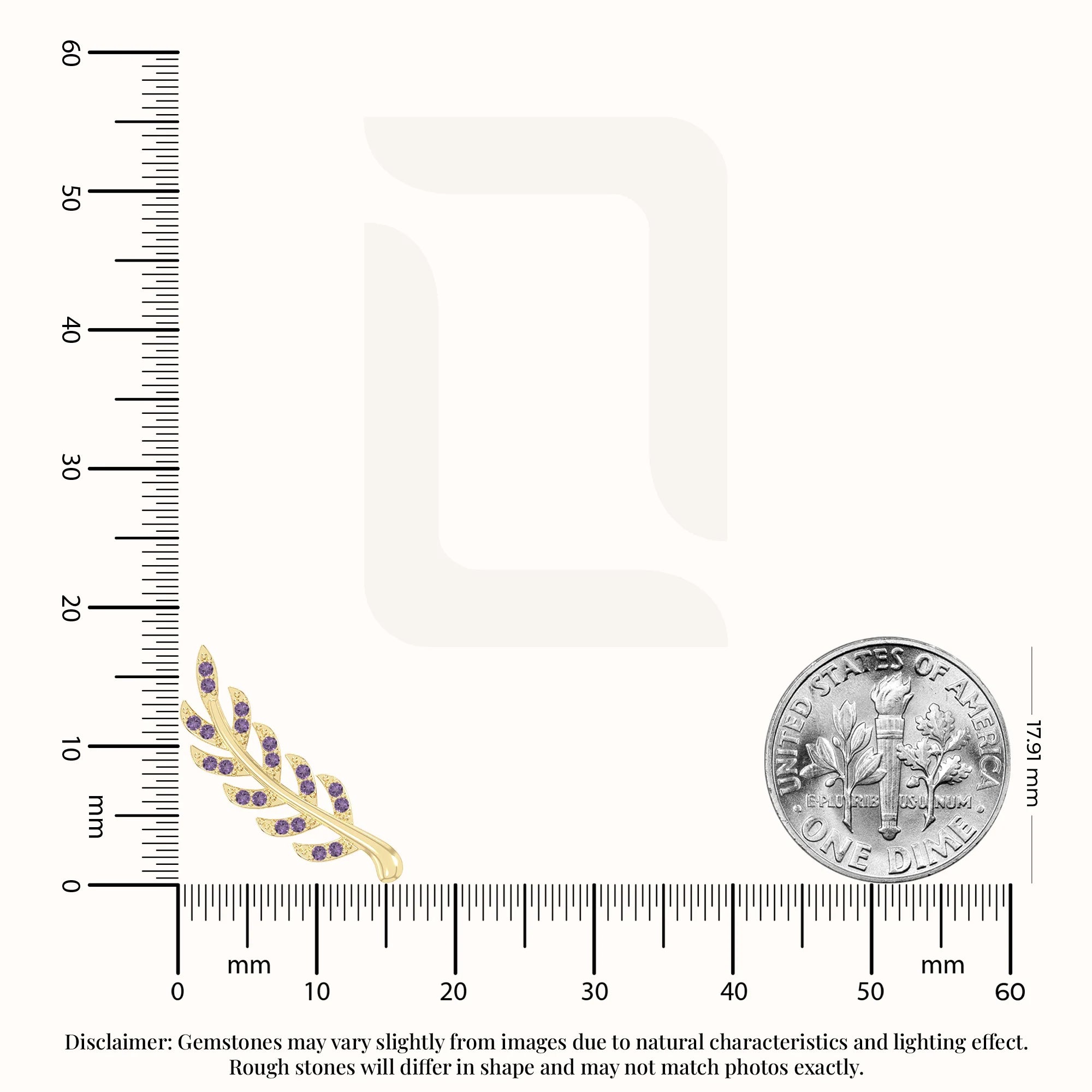 natural amethyst leaf climber earrings in yellow gold vermeil 