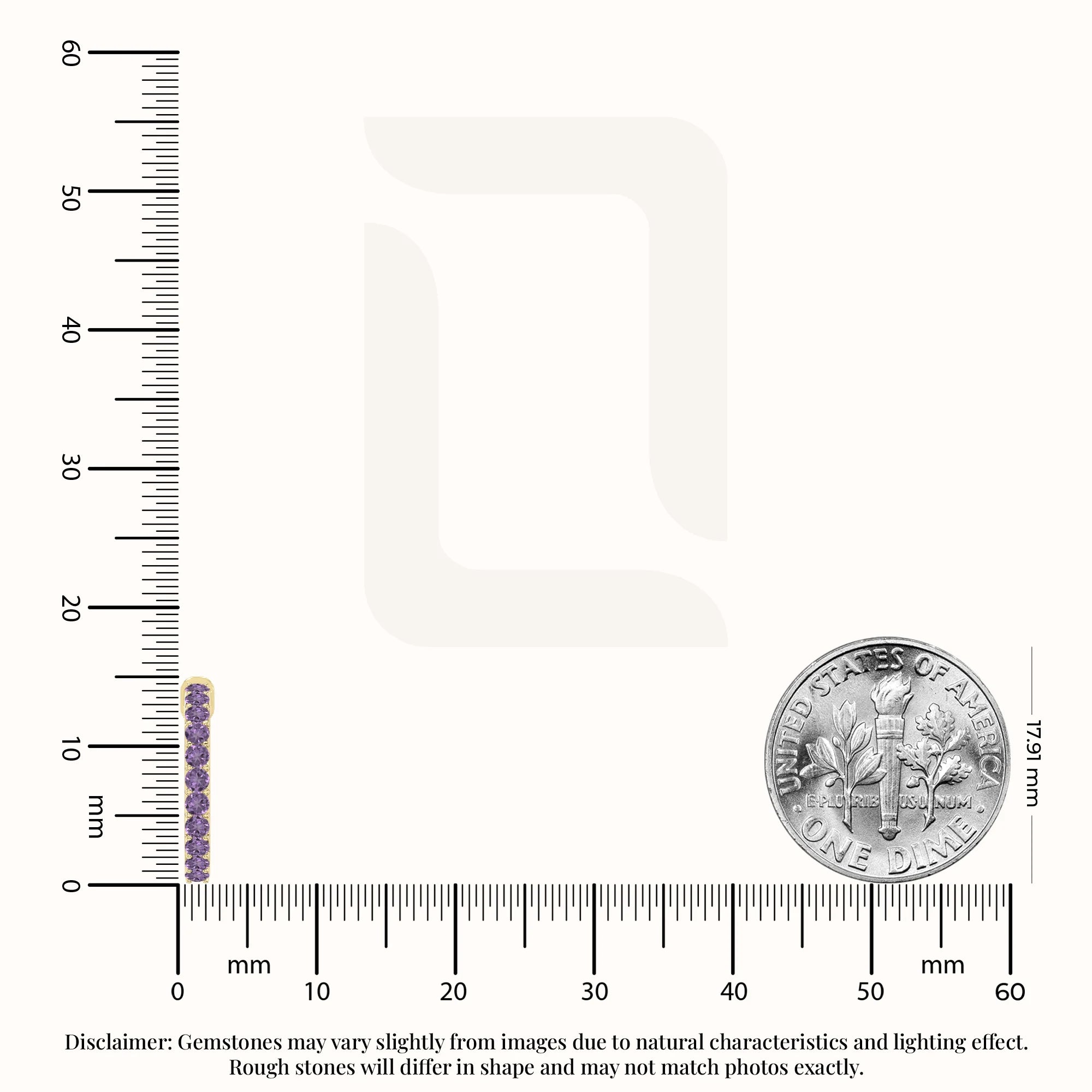 natural amethyst hoop earrings in yellow gold vermeil 