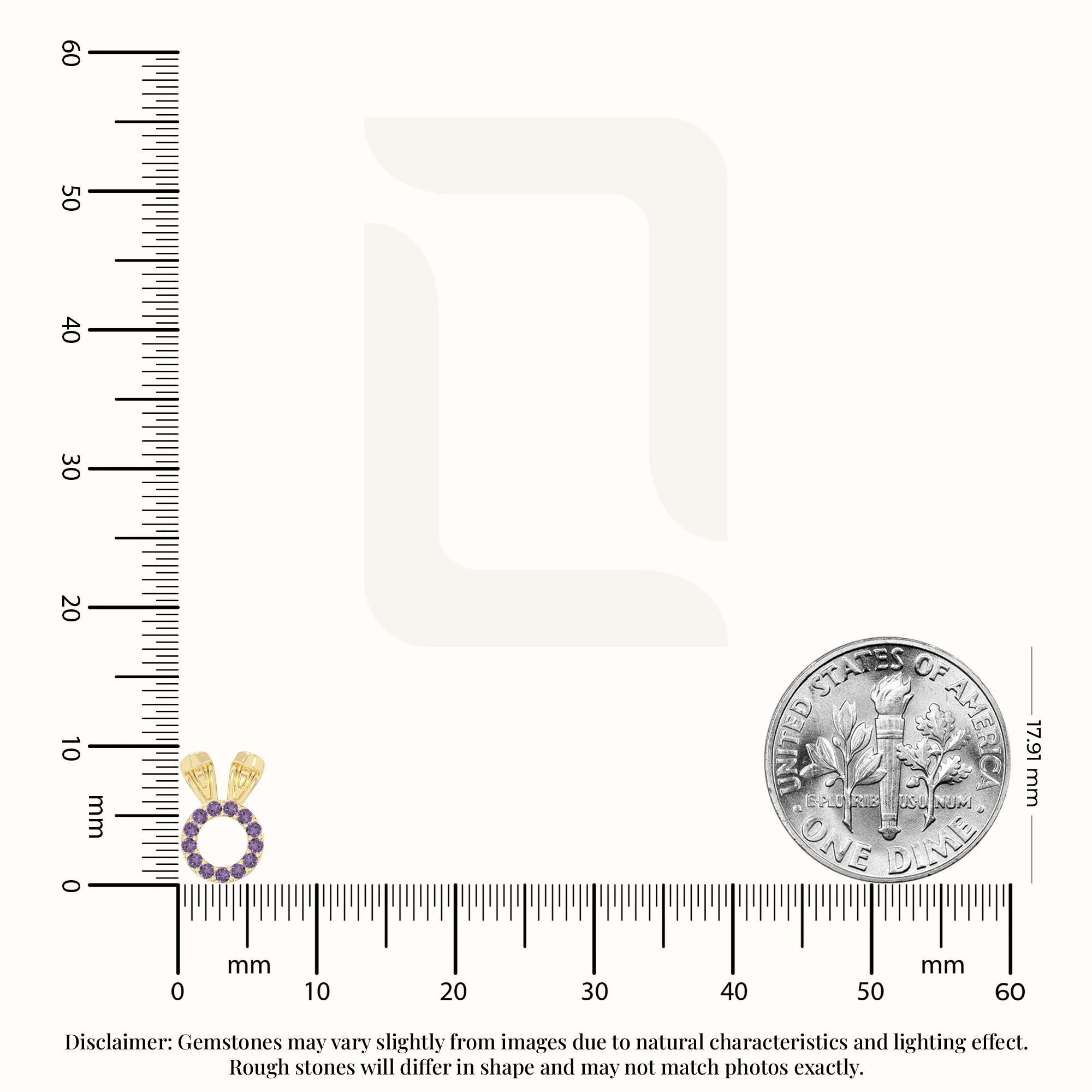 natural amethyst bunny-rabit stud earrings in yellow gold vermeil 