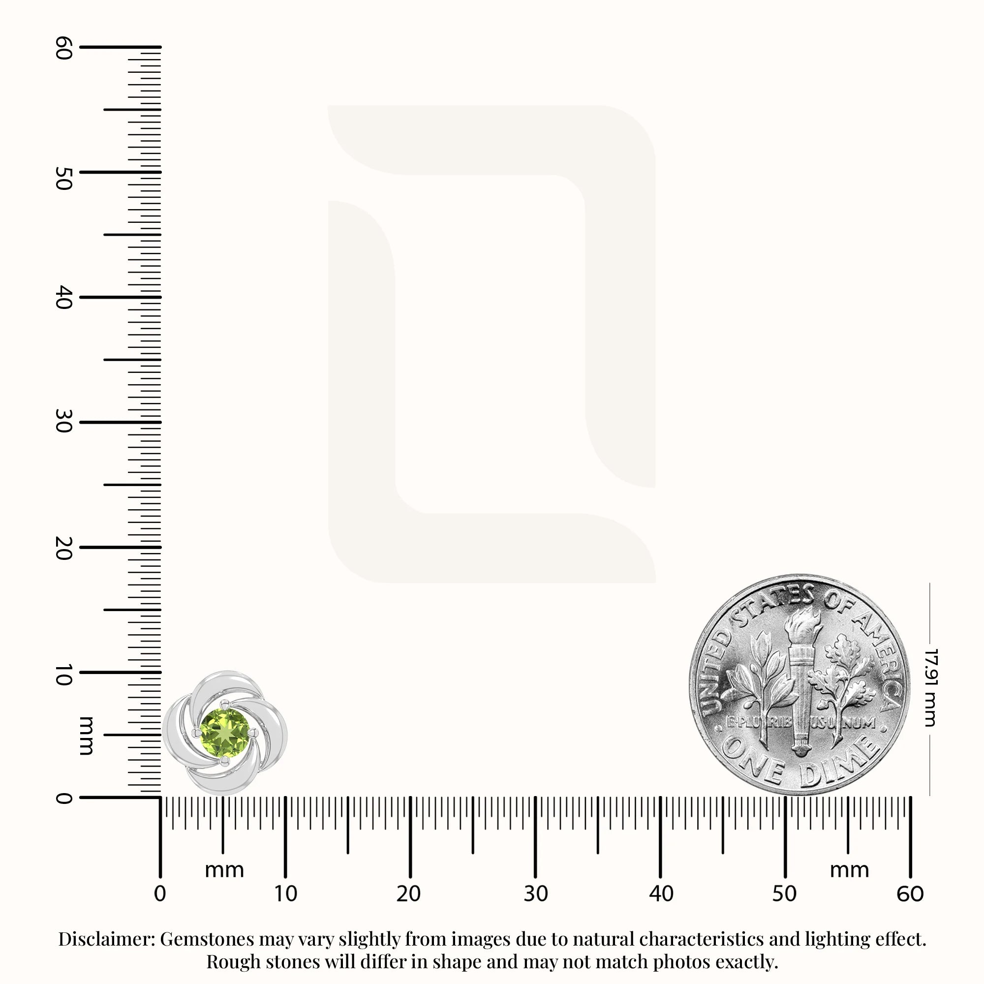 natural peridot flower stud earrings in sterling silver 