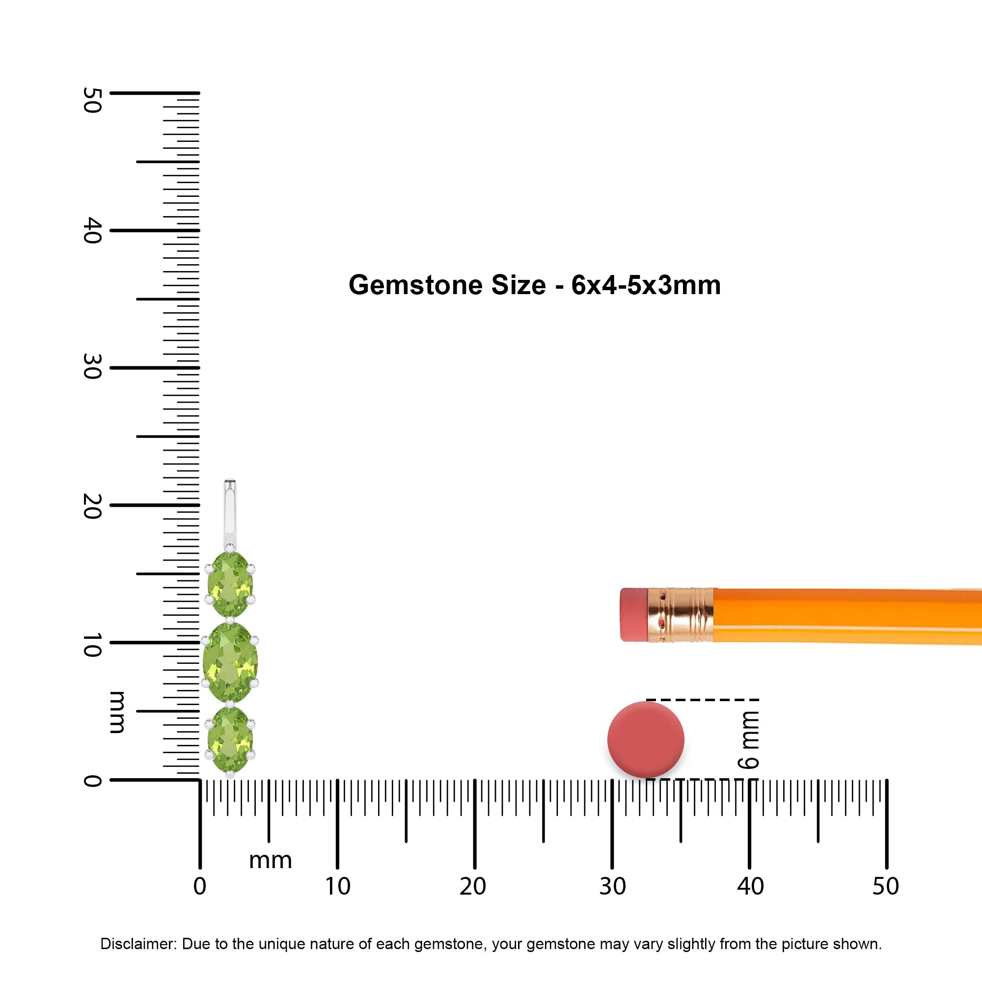 natural peridot oval shape pendant necklace