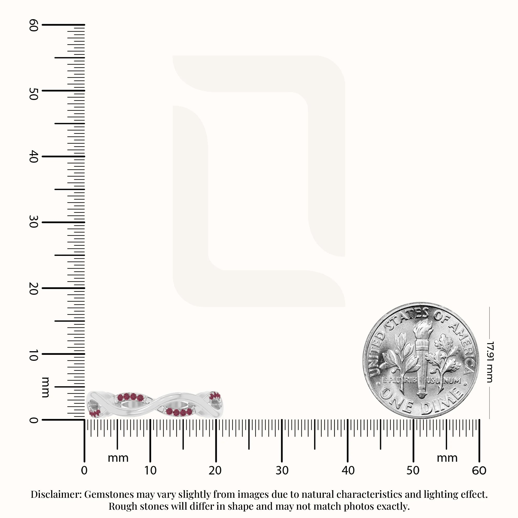 natural ruby twisted wedding band rings in sterling silver 