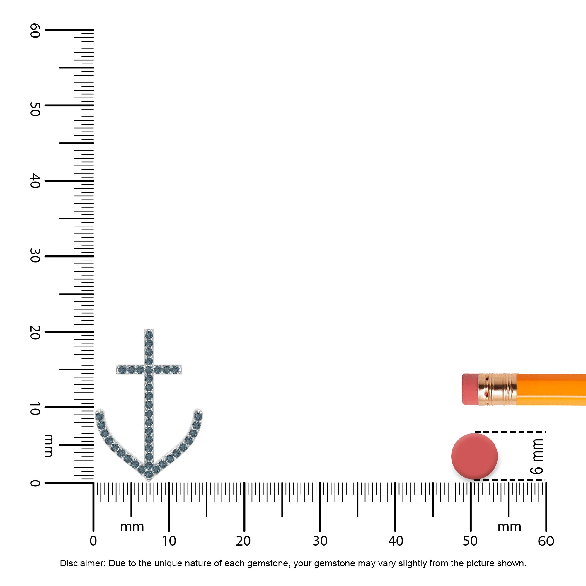 natural london-blue-topaz anchor necklaces in sterling silver 