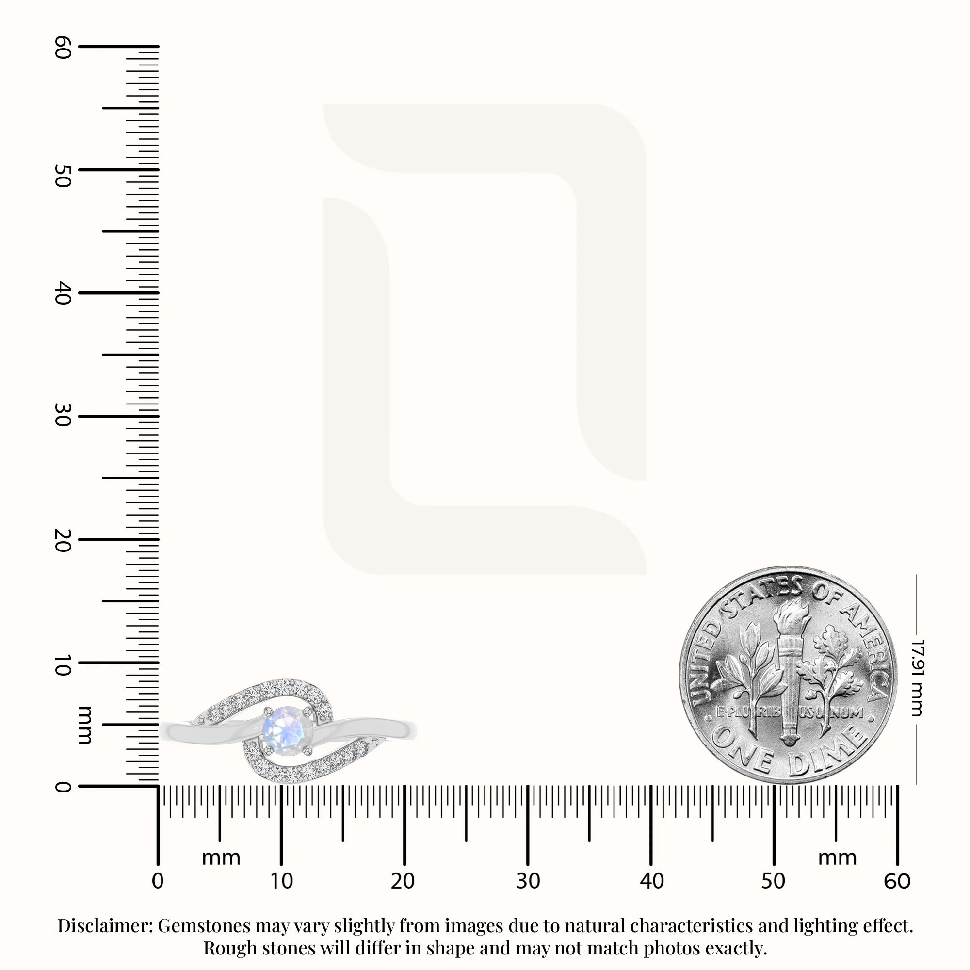 natural rainbow moonstone infinity solitaire rings in sterling silver 