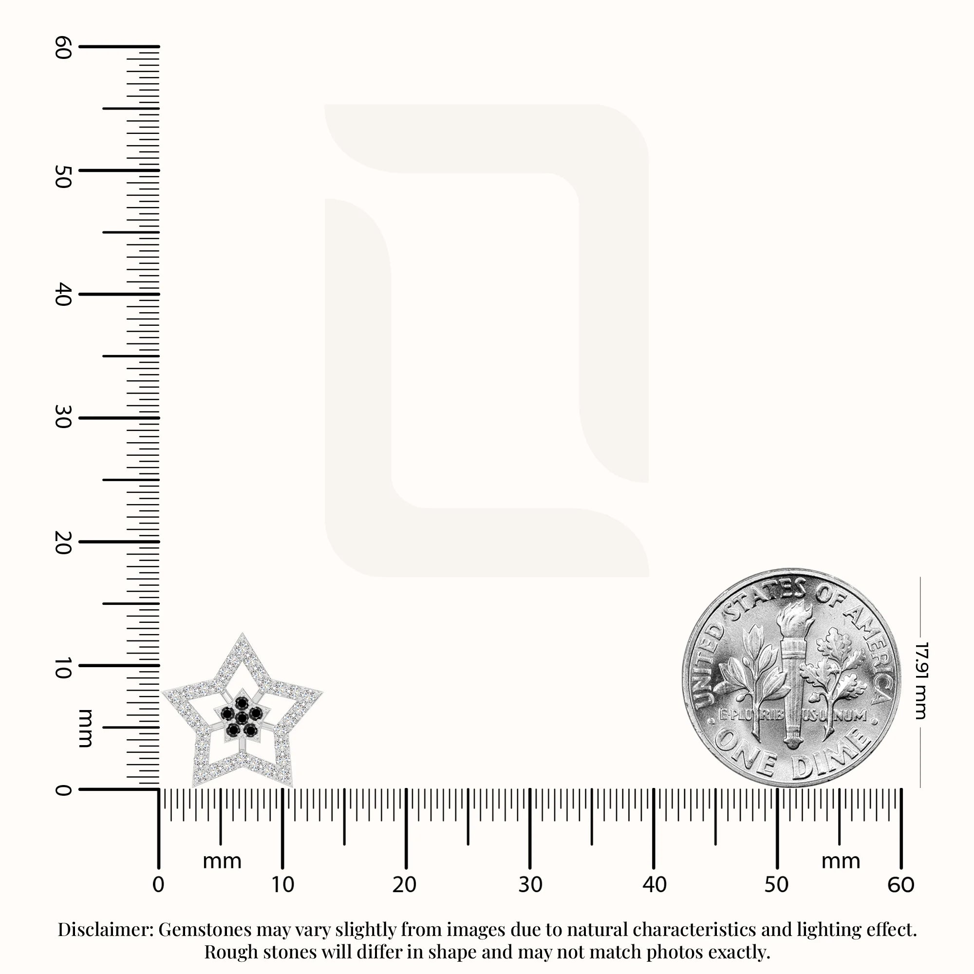 natural black-onyx star stud earrings in sterling silver 