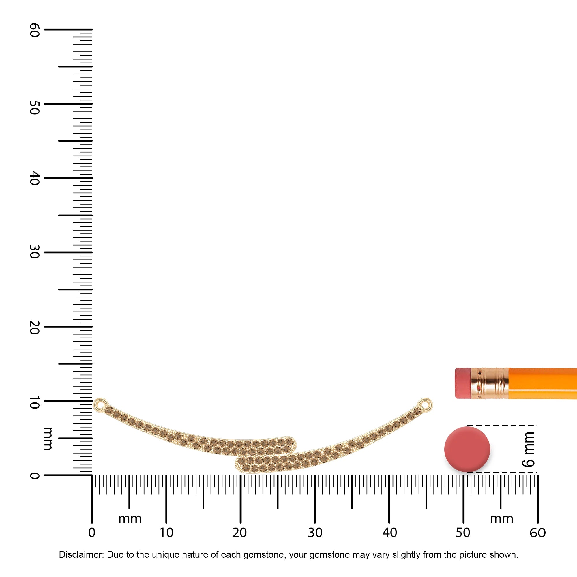 natural citrine bypass curved bar necklaces in yellow gold vermeil 