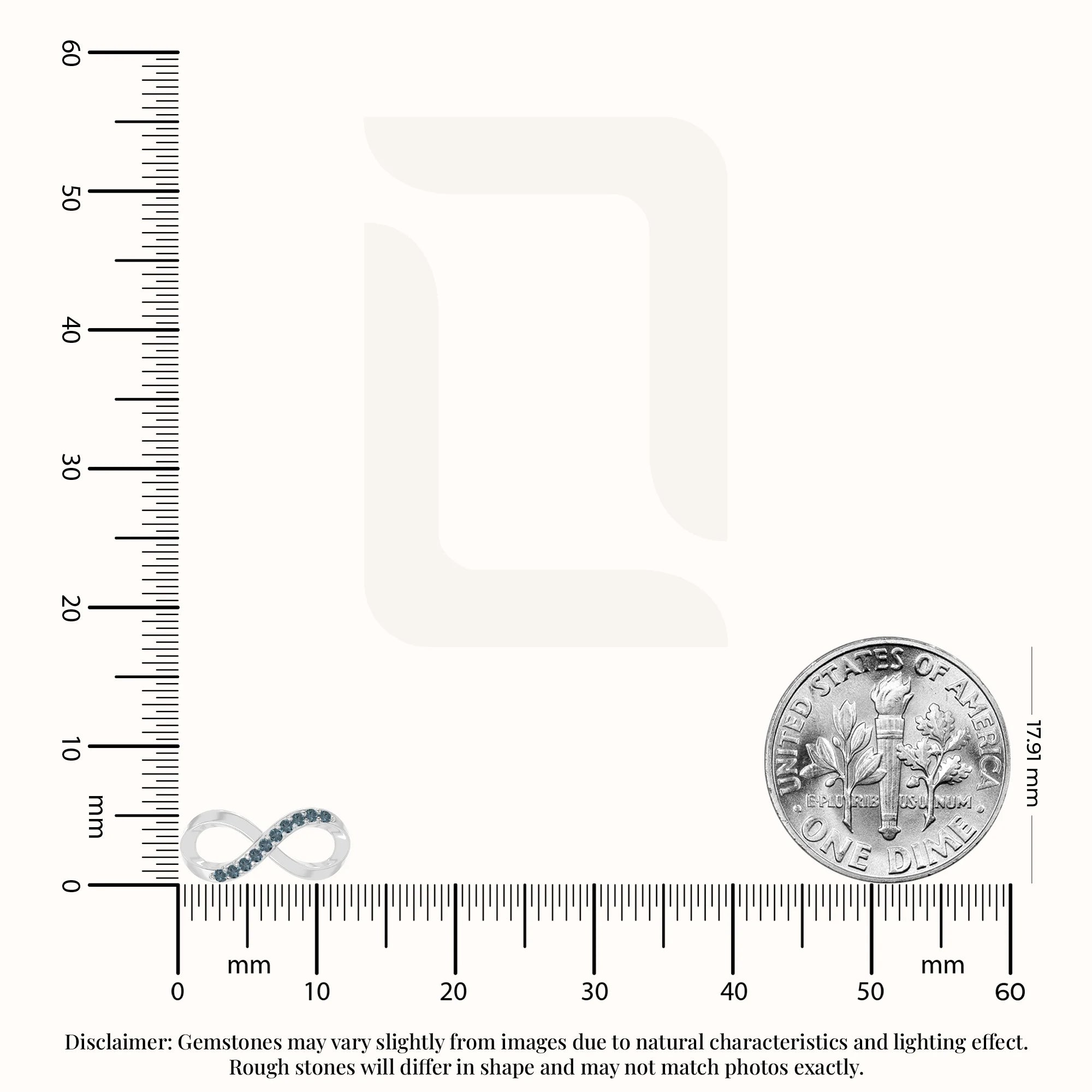 natural london-blue-topaz infinity stud earrings in sterling silver 