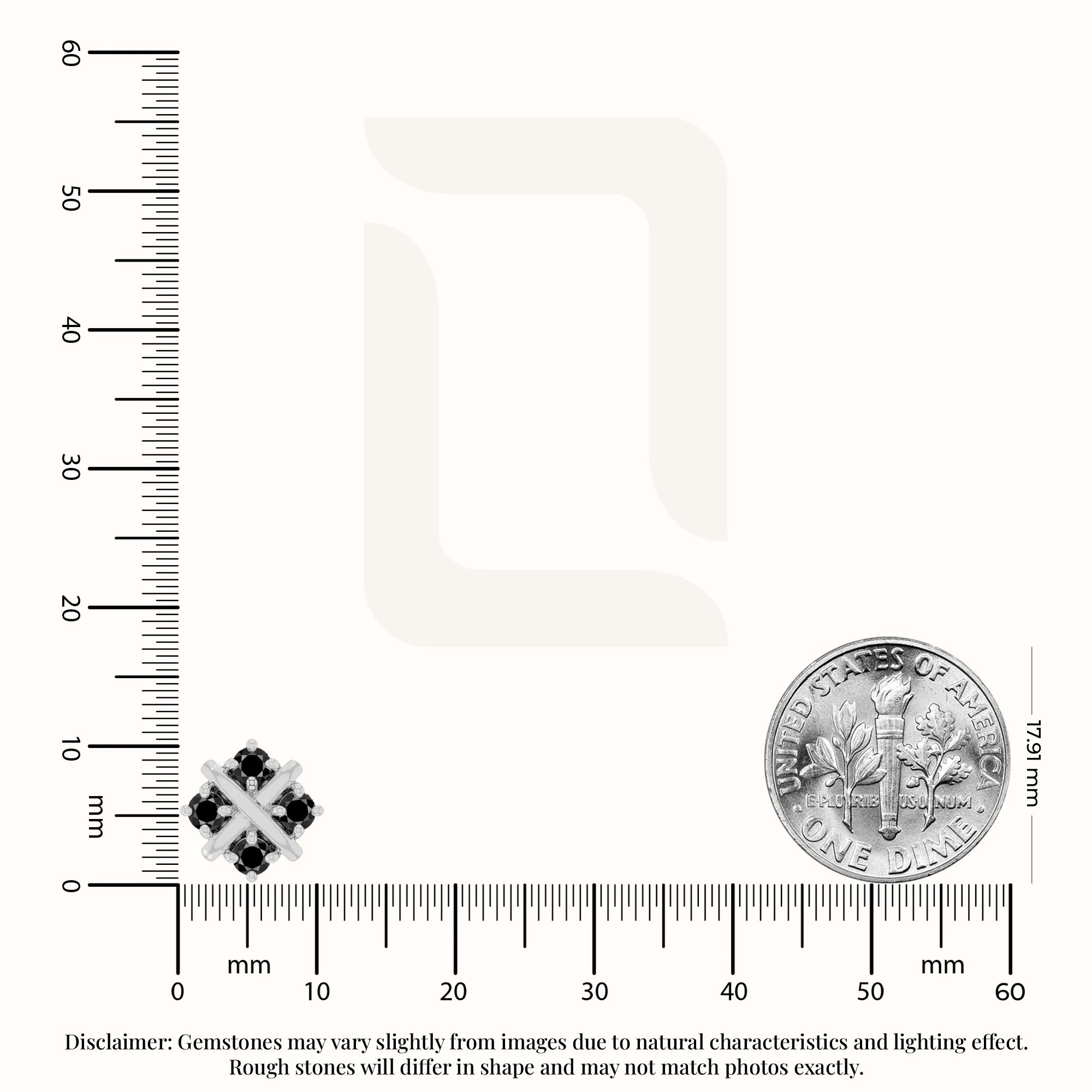 natural black-onyx flower stud earrings in sterling silver 