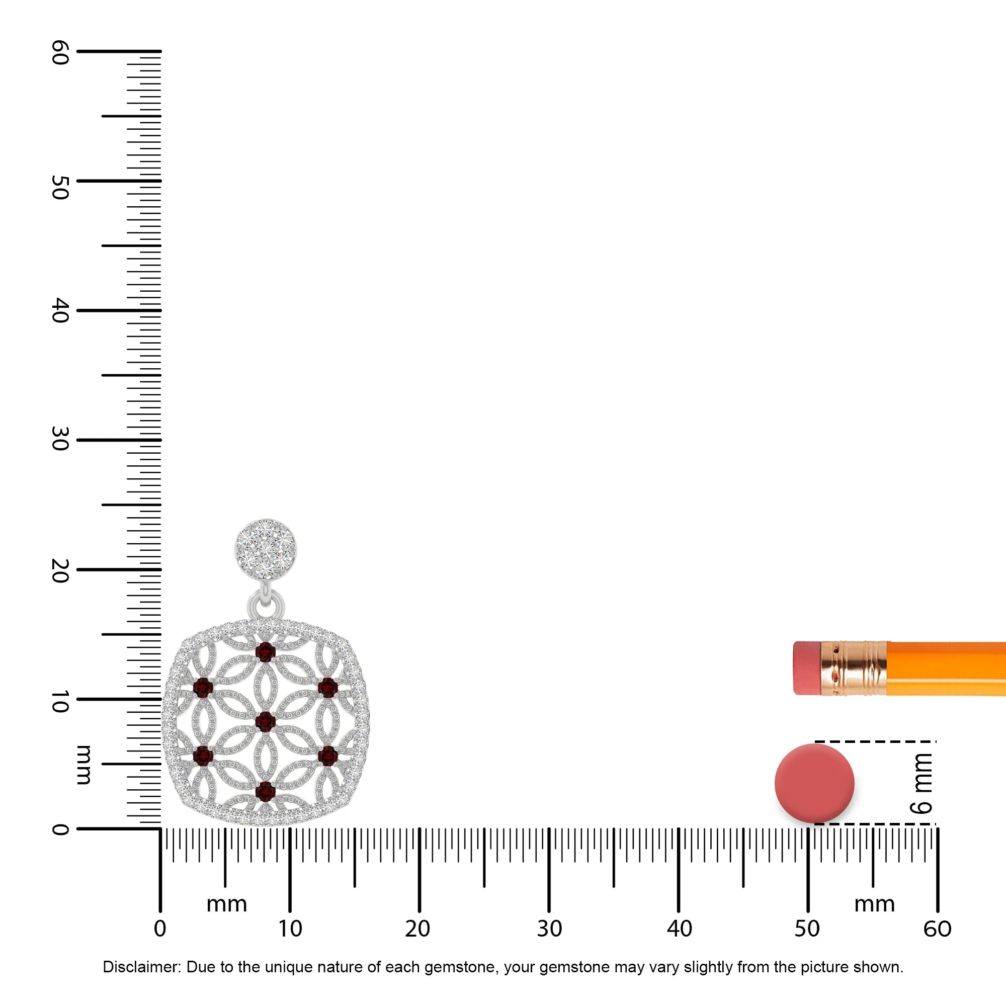 natural garnet infinity love knot necklaces in sterling silver 