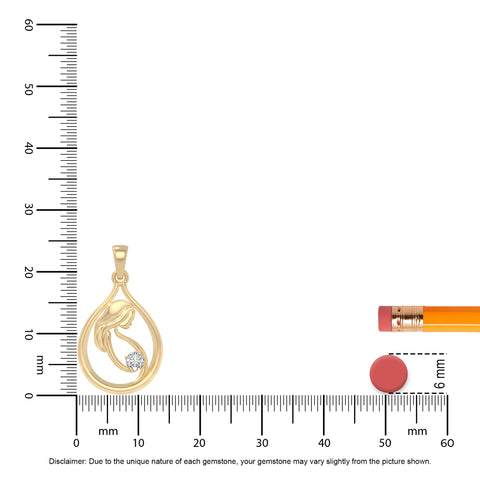 moissanite mom to be necklaces in yellow gold vermeil 