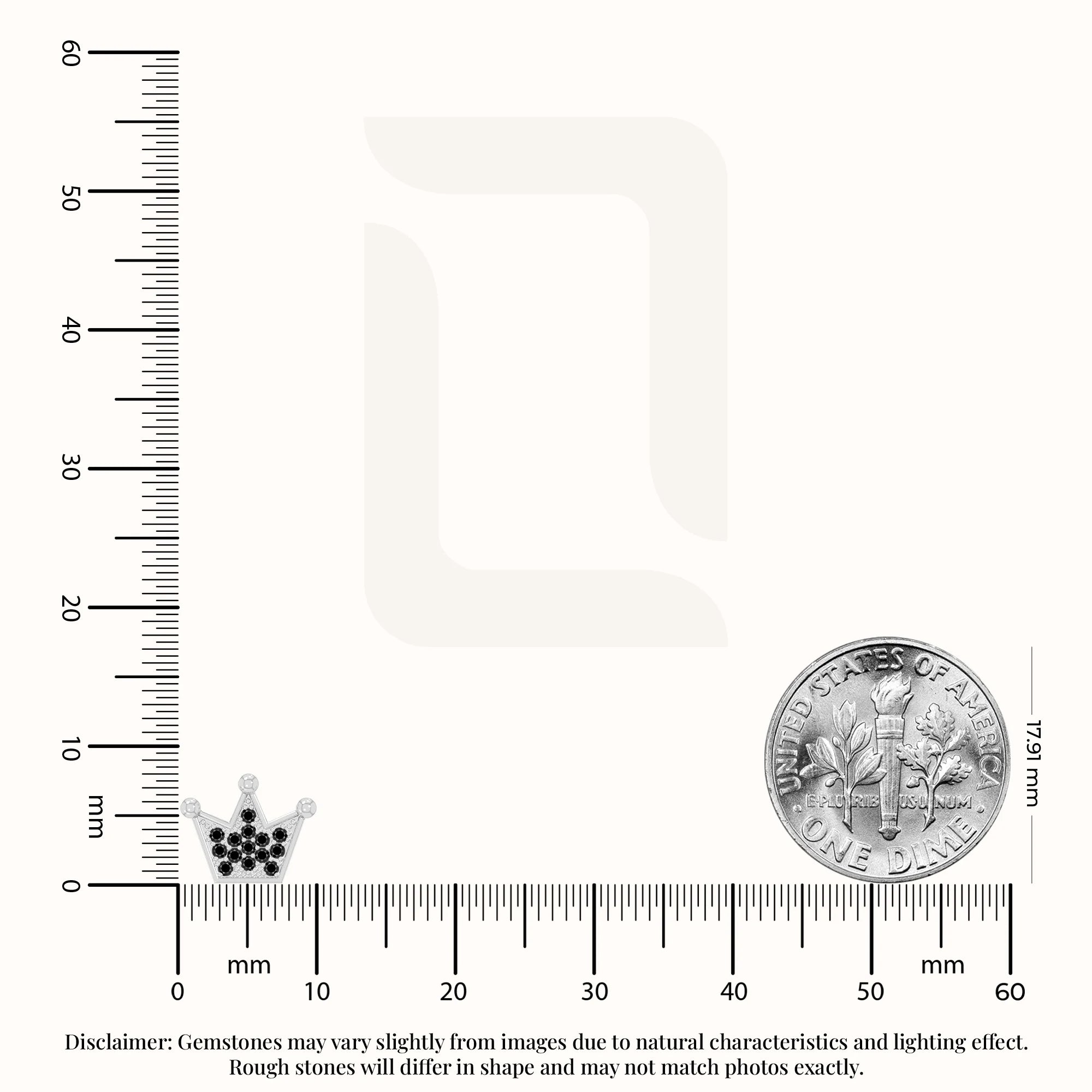 natural black-onyx crown stud earrings in sterling silver 