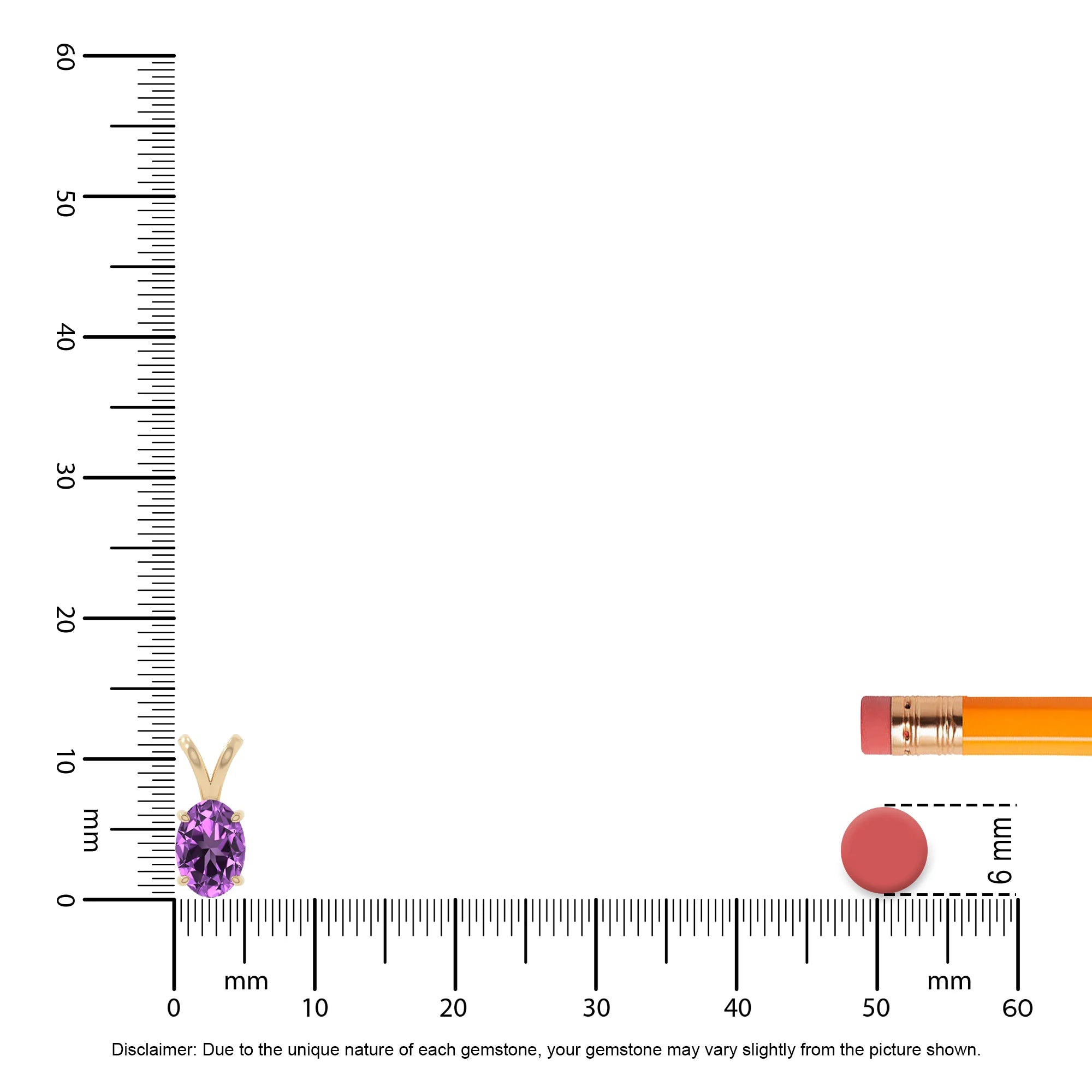 natural amethyst v-bale solitaire necklaces in yellow gold vermeil 