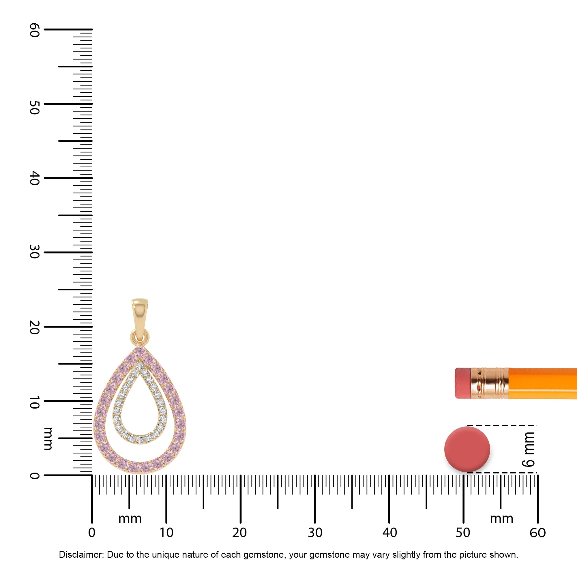 natural pink-tourmaline infinity love knot necklaces in yellow gold vermeil 