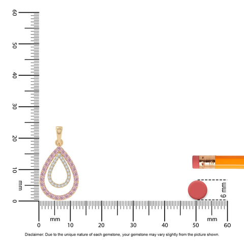 natural pink-tourmaline infinity love knot necklaces in yellow gold vermeil 