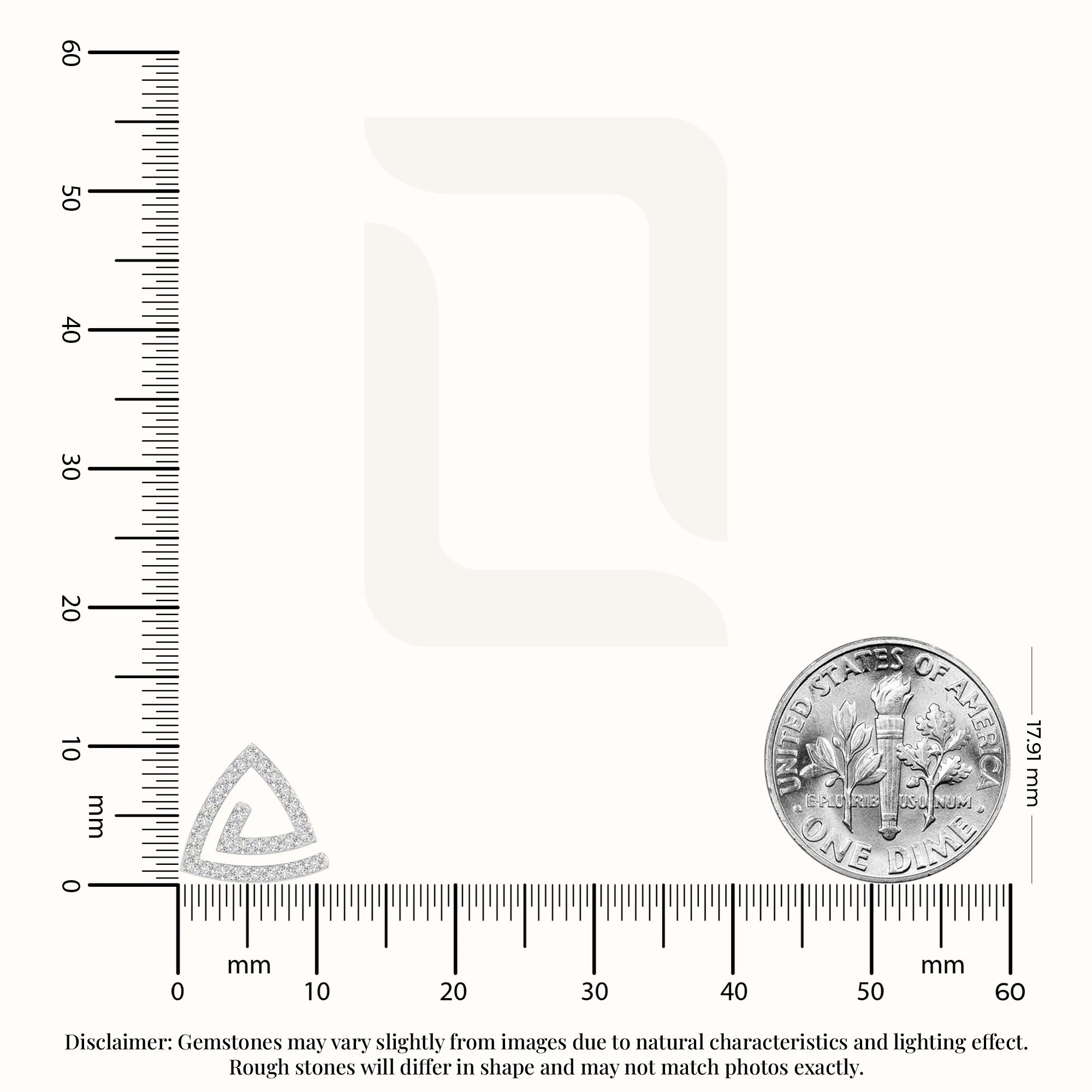 moissanite triangle stud earrings in sterling silver 