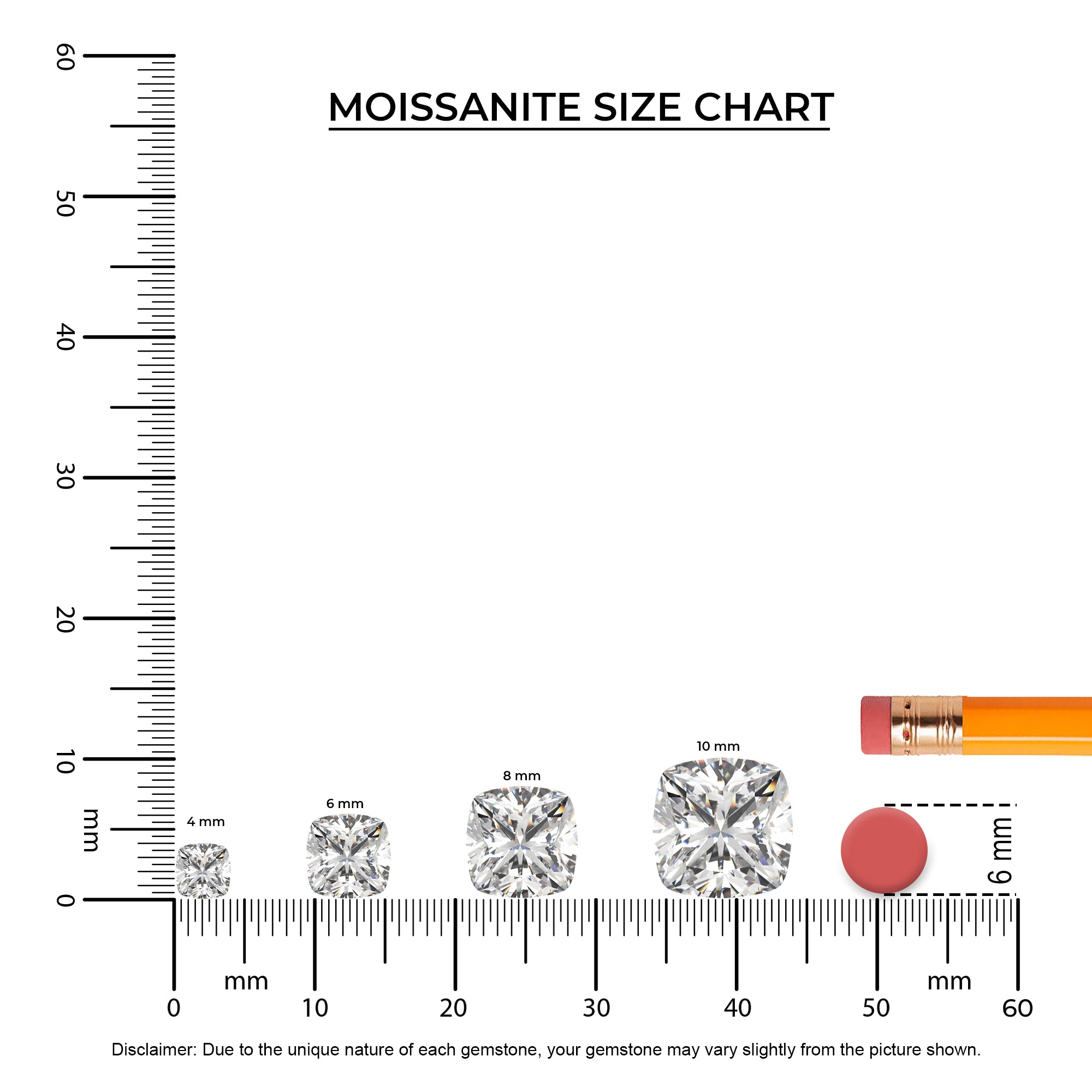 lab-grown moissanite cushion solitaire engagement ring