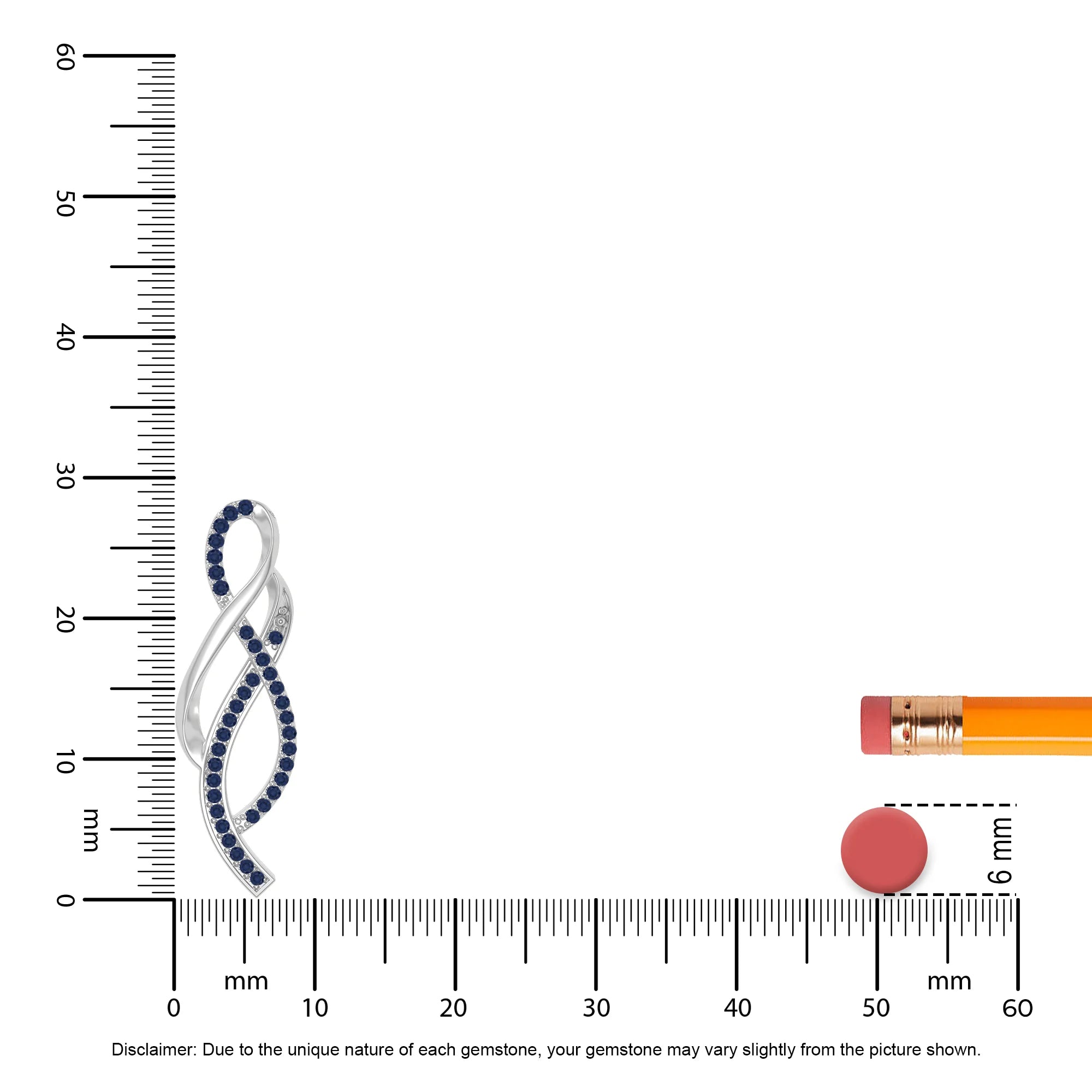 natural blue sapphire infinity necklaces in sterling silver 