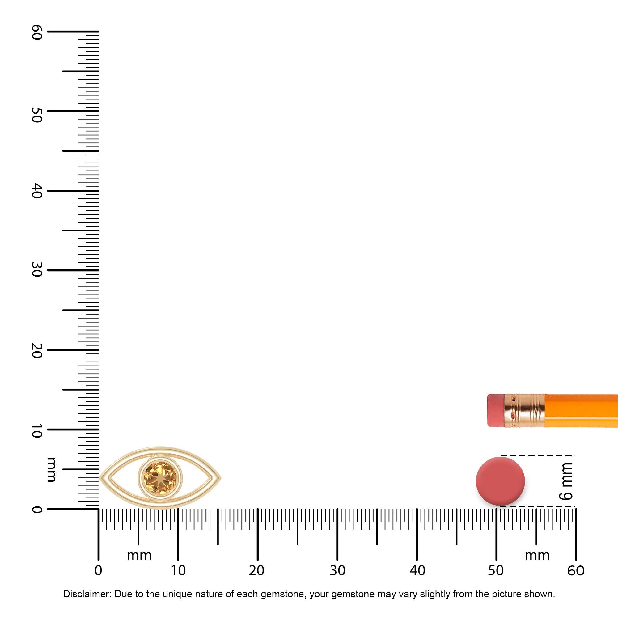 natural citrine evil eye necklaces in yellow gold vermeil 