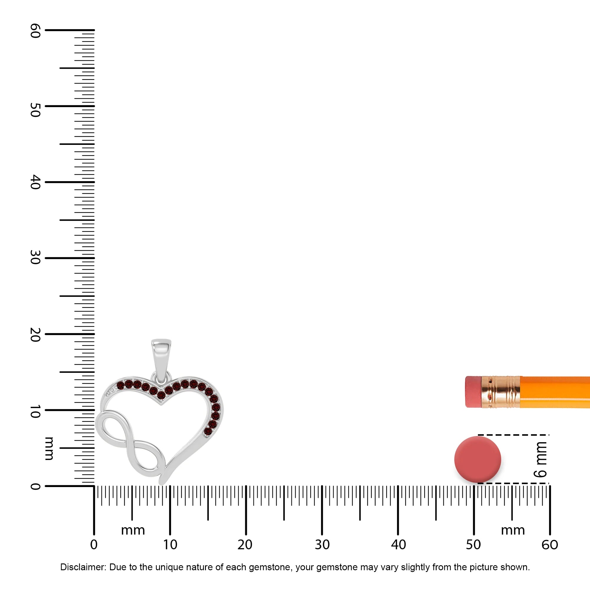 natural garnet infinity necklaces in sterling silver 